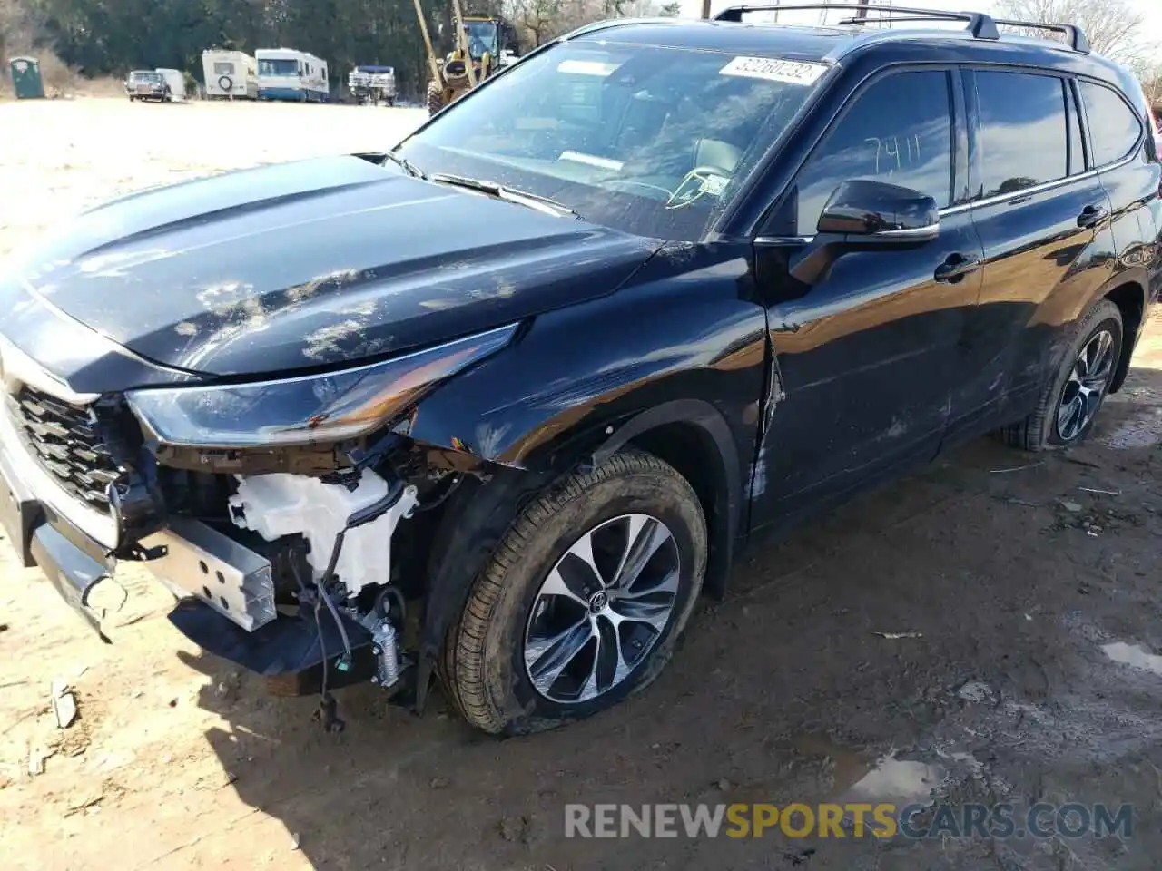 9 Photograph of a damaged car 5TDGZRBH6MS545179 TOYOTA HIGHLANDER 2021