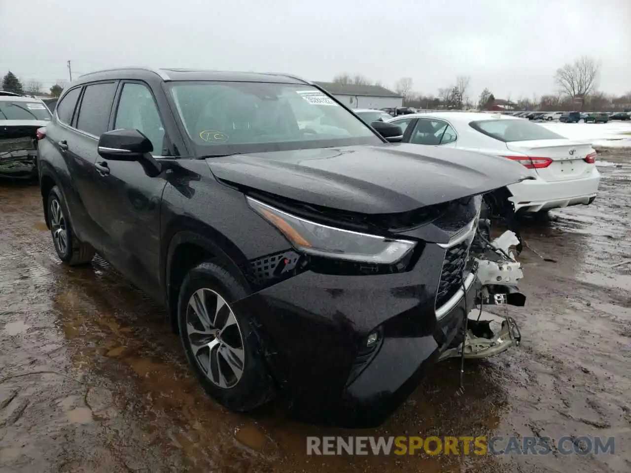 1 Photograph of a damaged car 5TDGZRBH7MS069749 TOYOTA HIGHLANDER 2021