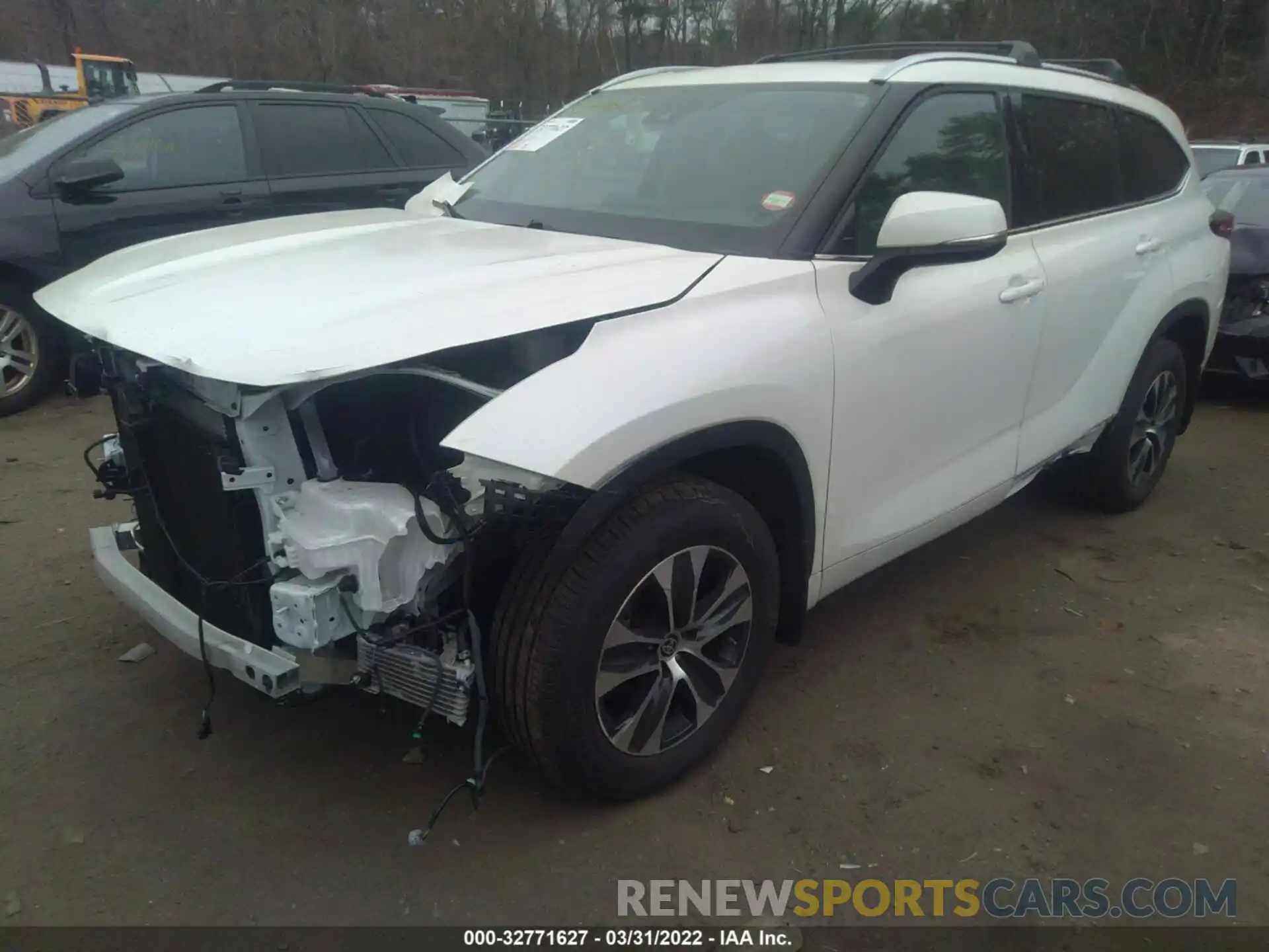 2 Фотография поврежденного автомобиля 5TDGZRBH7MS070805 TOYOTA HIGHLANDER 2021