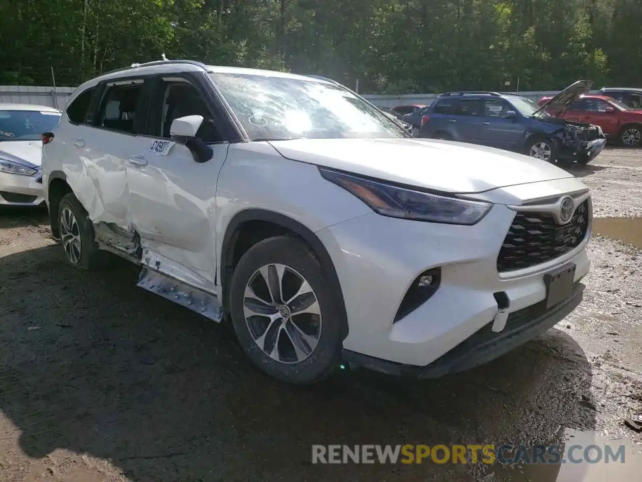 1 Photograph of a damaged car 5TDGZRBH7MS074417 TOYOTA HIGHLANDER 2021