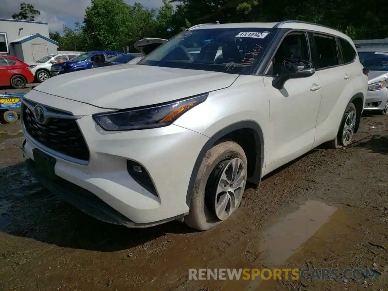 2 Photograph of a damaged car 5TDGZRBH7MS074417 TOYOTA HIGHLANDER 2021