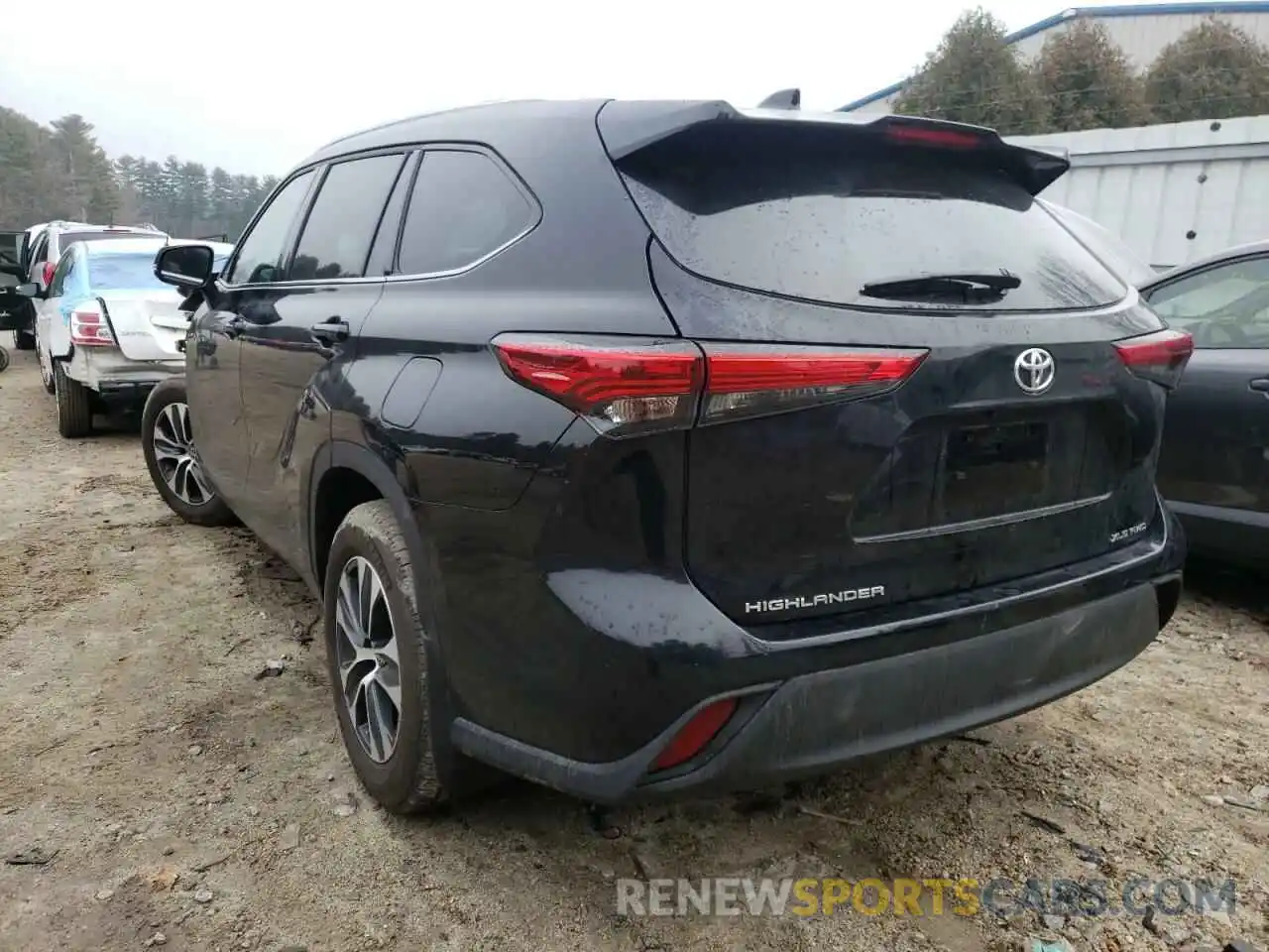 3 Photograph of a damaged car 5TDGZRBH7MS074434 TOYOTA HIGHLANDER 2021