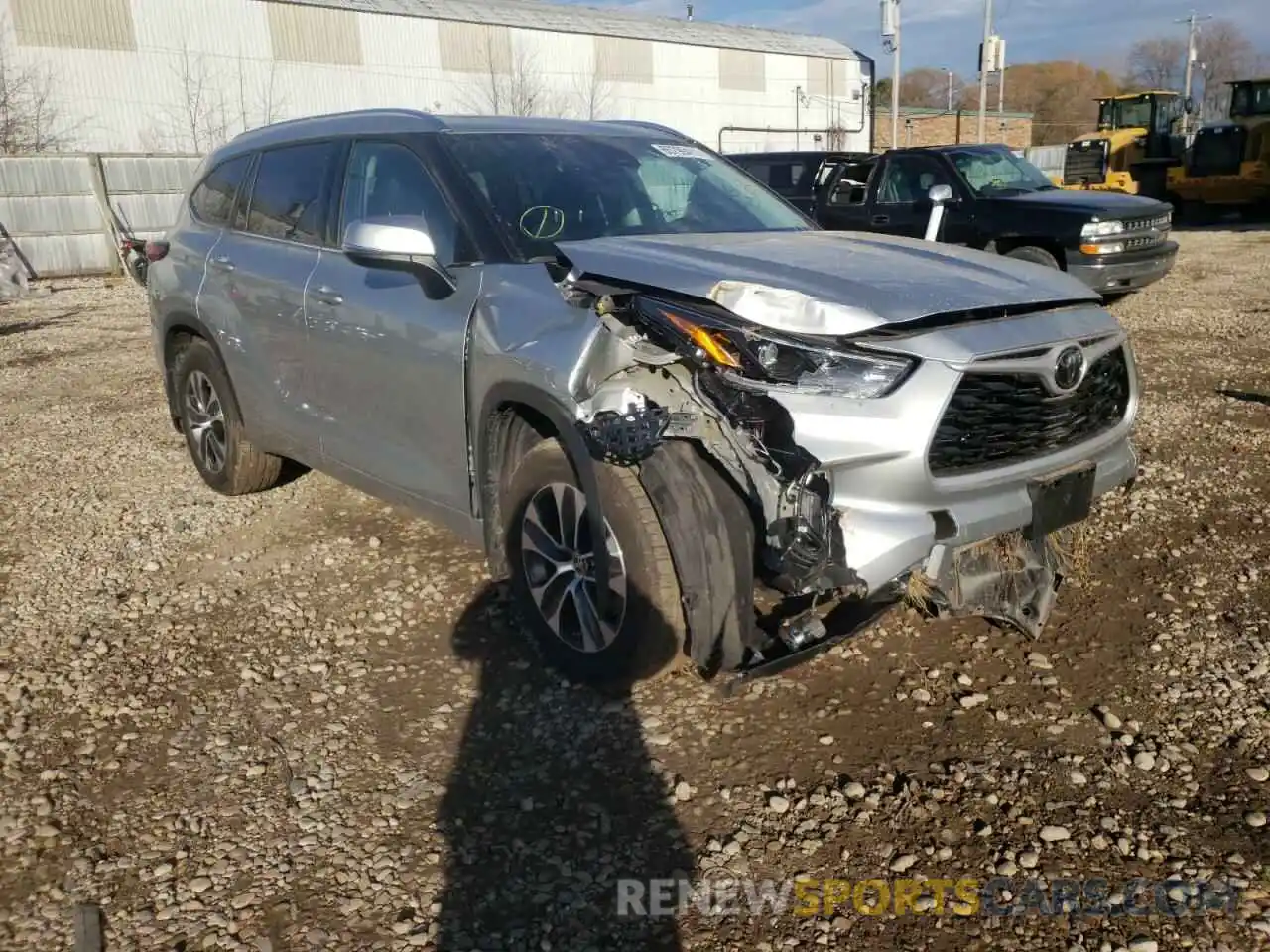 1 Photograph of a damaged car 5TDGZRBH7MS085966 TOYOTA HIGHLANDER 2021