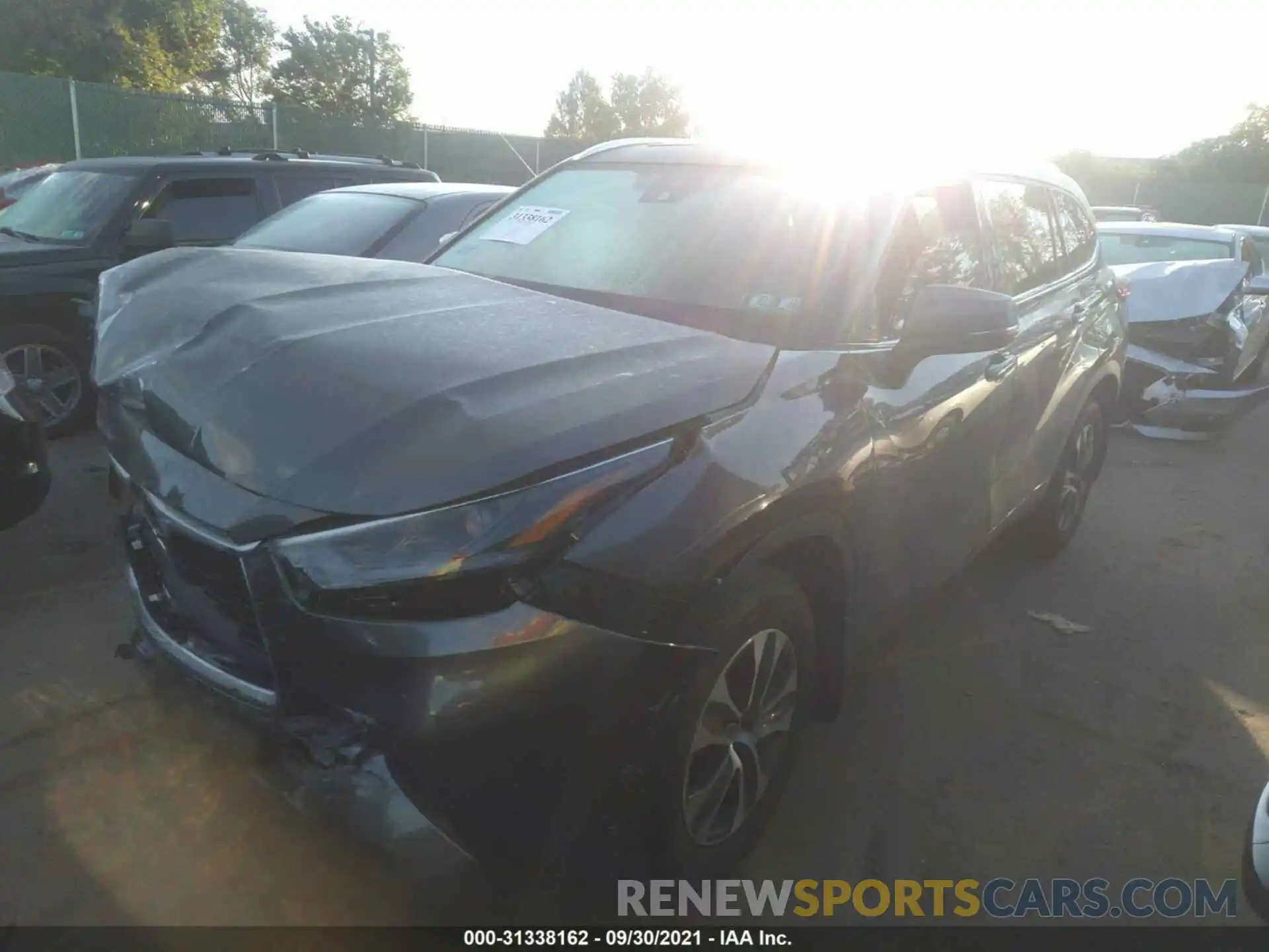 2 Photograph of a damaged car 5TDGZRBH7MS101440 TOYOTA HIGHLANDER 2021