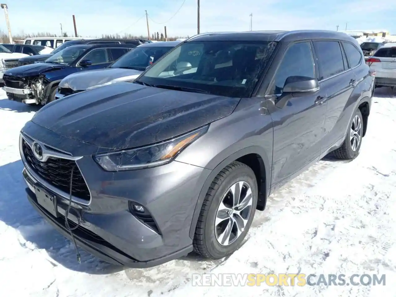 2 Photograph of a damaged car 5TDGZRBH7MS112874 TOYOTA HIGHLANDER 2021