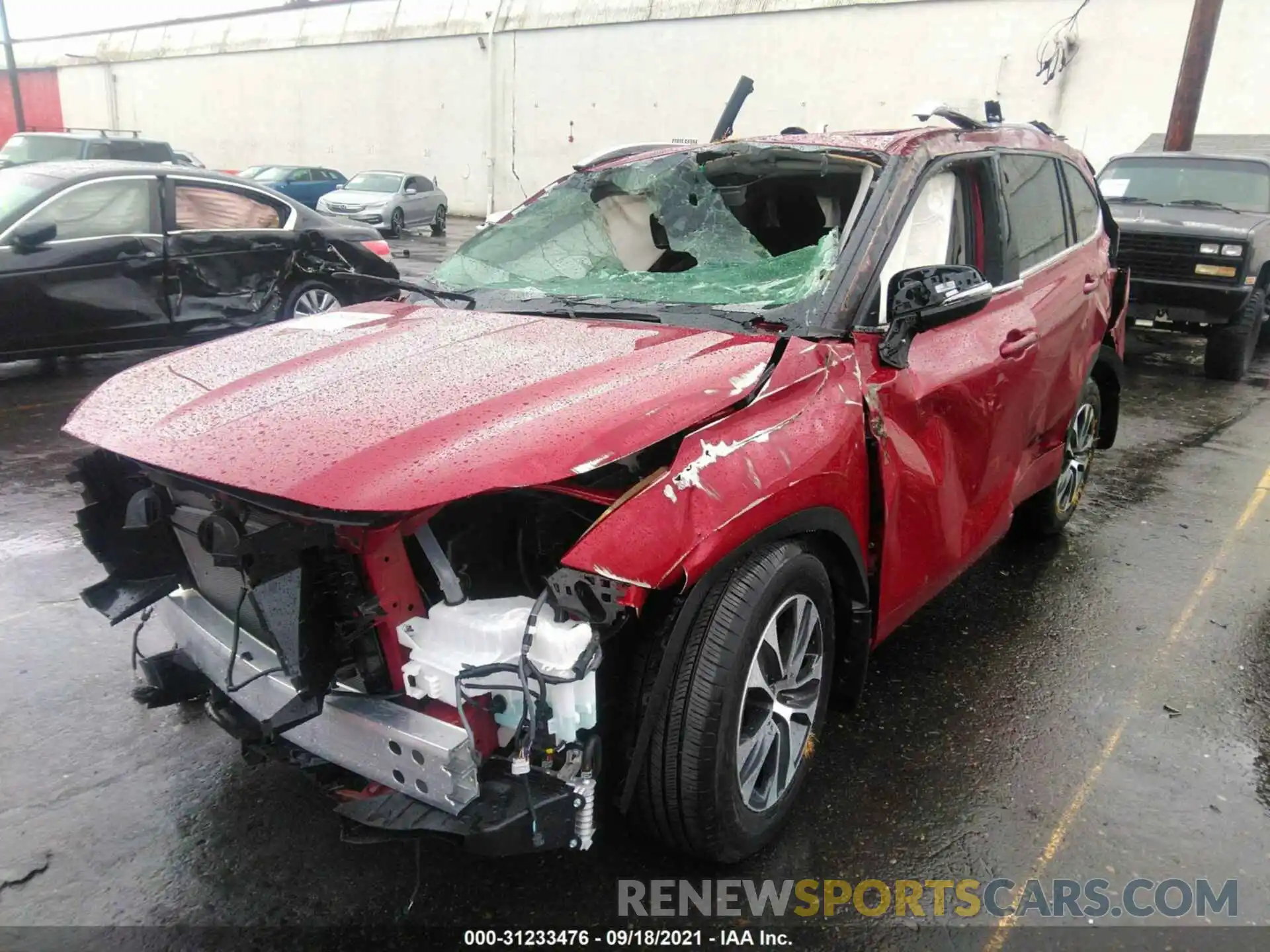 2 Photograph of a damaged car 5TDGZRBH7MS122272 TOYOTA HIGHLANDER 2021