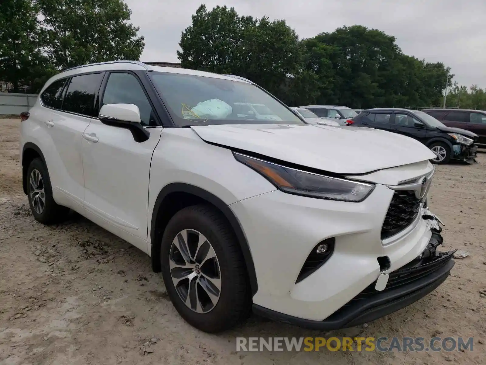 1 Photograph of a damaged car 5TDGZRBH7MS123163 TOYOTA HIGHLANDER 2021