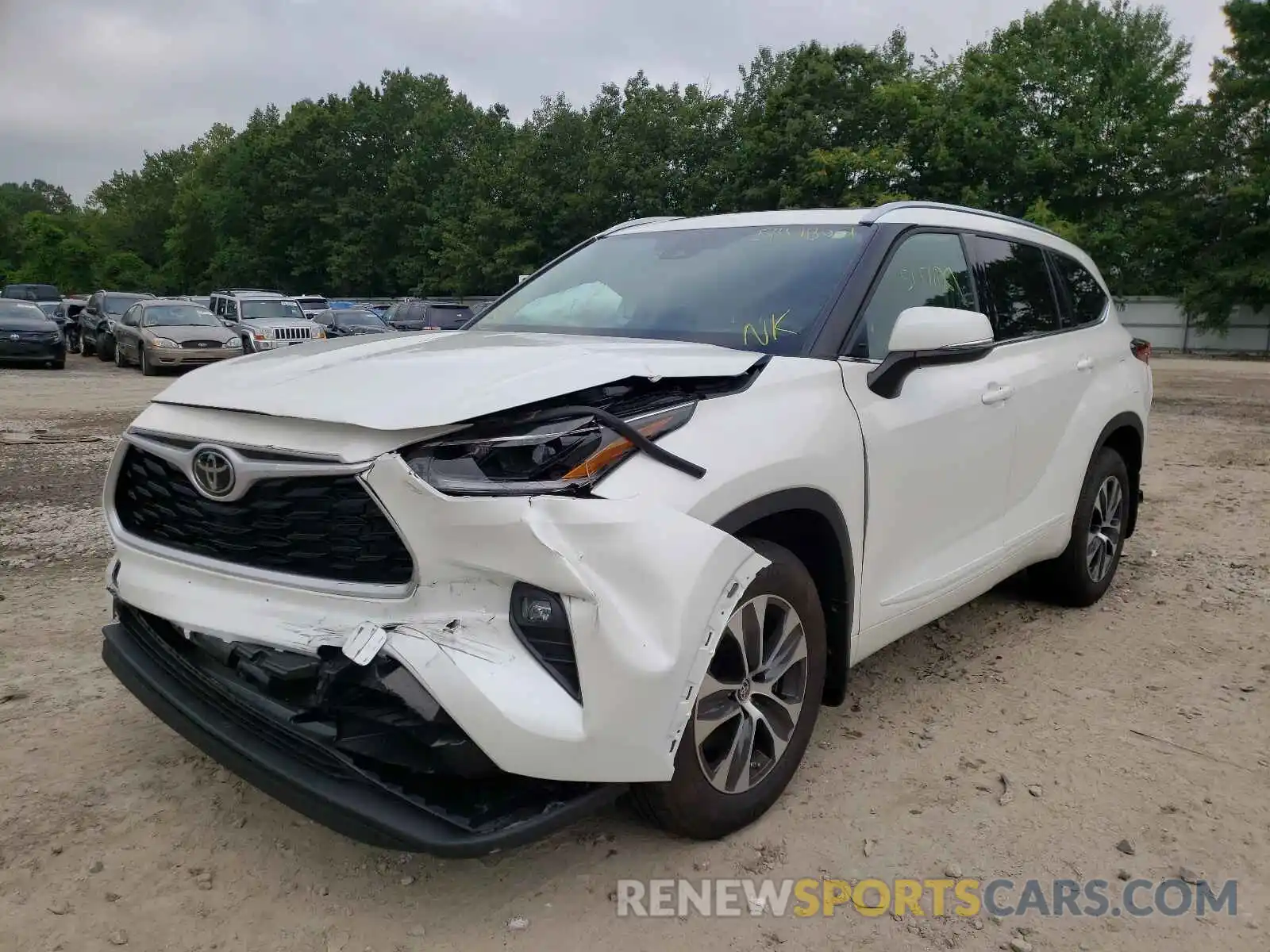 2 Photograph of a damaged car 5TDGZRBH7MS123163 TOYOTA HIGHLANDER 2021