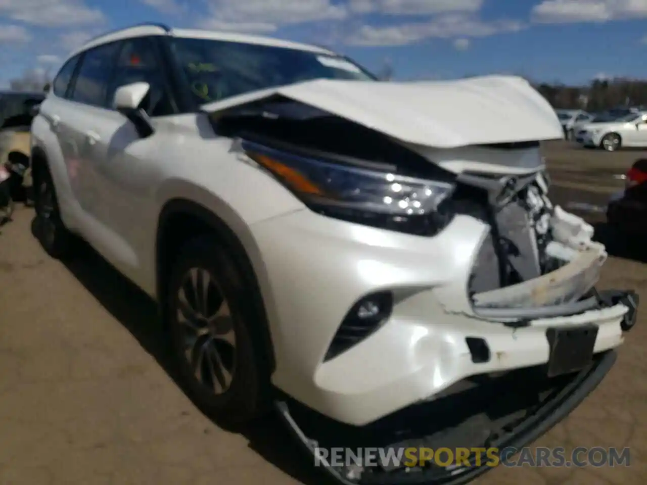 1 Photograph of a damaged car 5TDGZRBH7MS126015 TOYOTA HIGHLANDER 2021