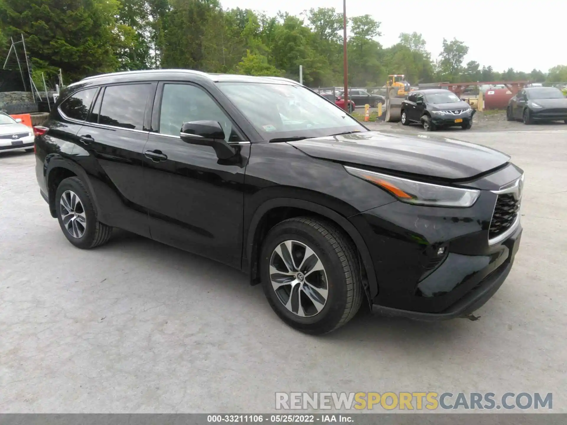 1 Photograph of a damaged car 5TDGZRBH7MS525104 TOYOTA HIGHLANDER 2021