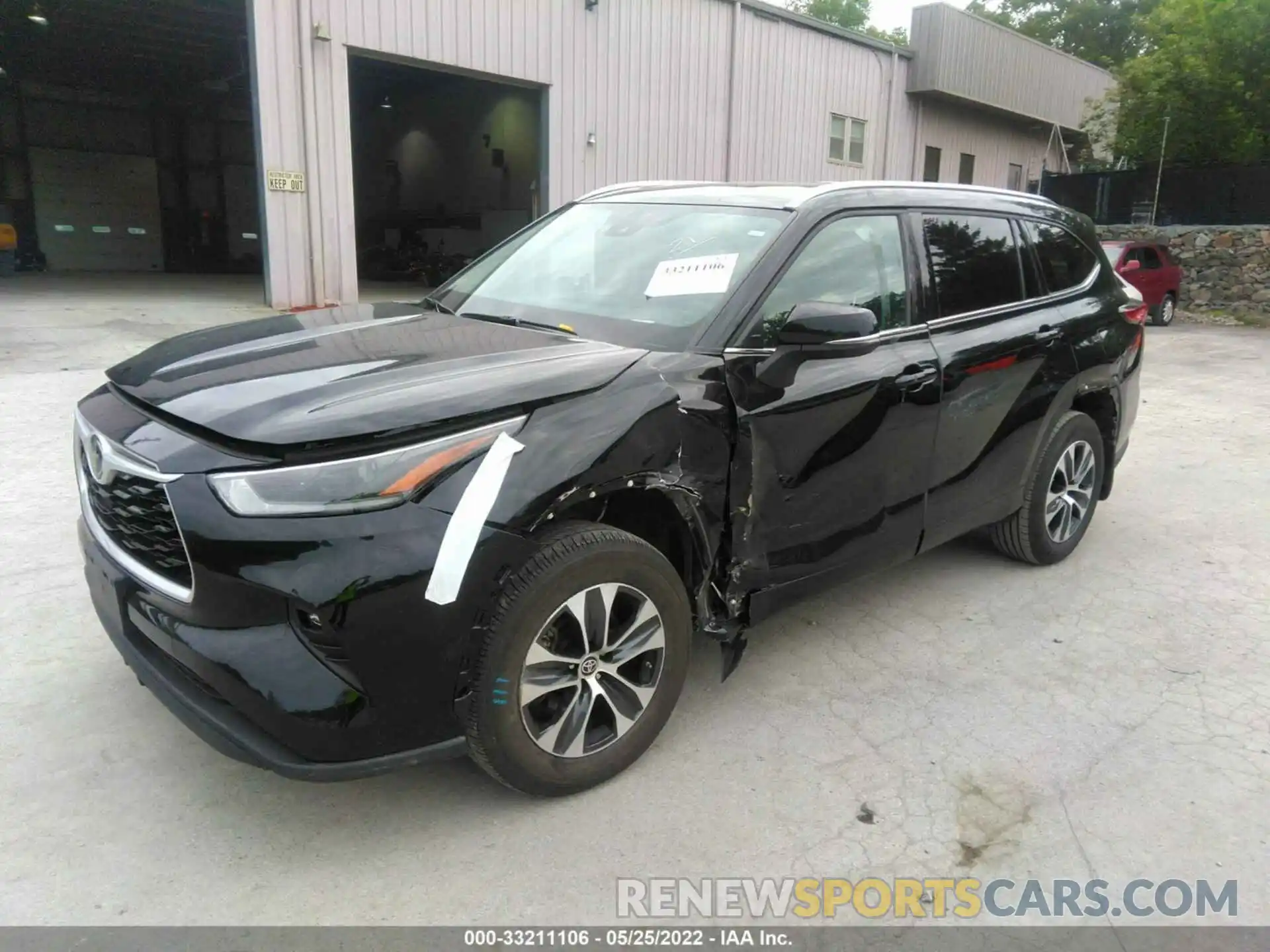 2 Photograph of a damaged car 5TDGZRBH7MS525104 TOYOTA HIGHLANDER 2021