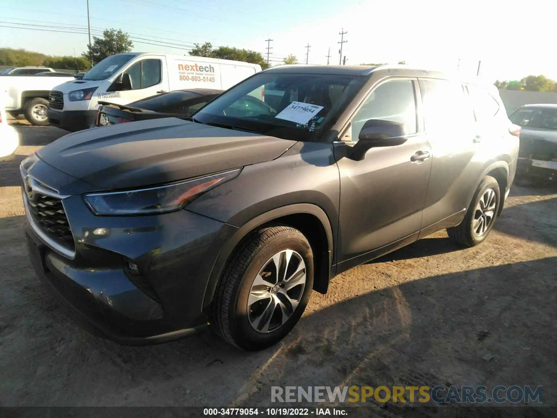 2 Photograph of a damaged car 5TDGZRBH7MS525944 TOYOTA HIGHLANDER 2021