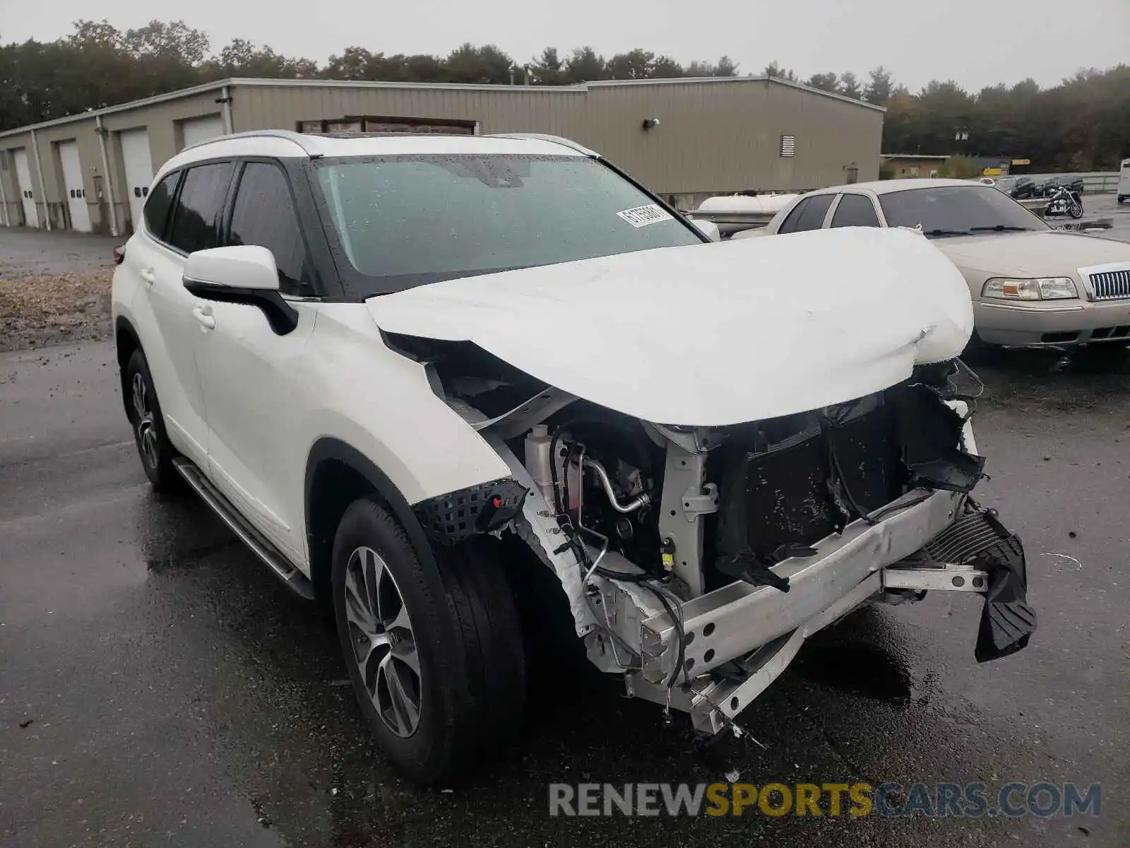 1 Photograph of a damaged car 5TDGZRBH7MS528214 TOYOTA HIGHLANDER 2021