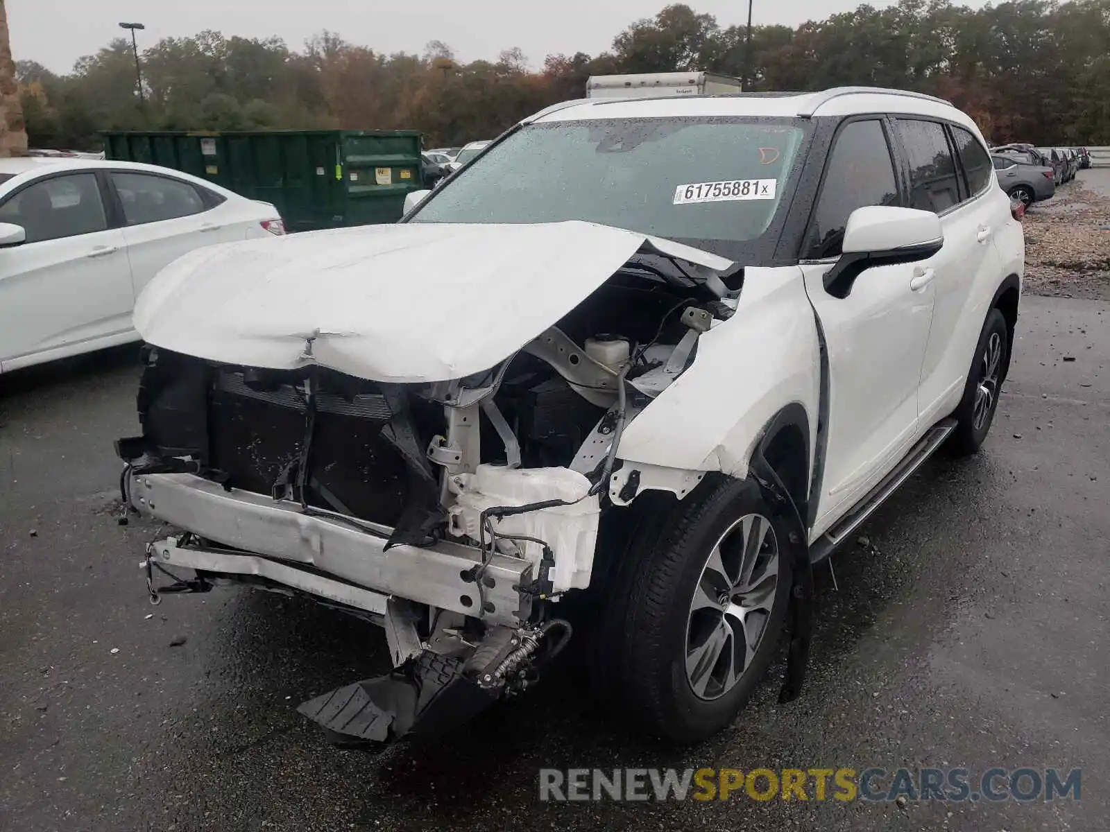 2 Photograph of a damaged car 5TDGZRBH7MS528214 TOYOTA HIGHLANDER 2021