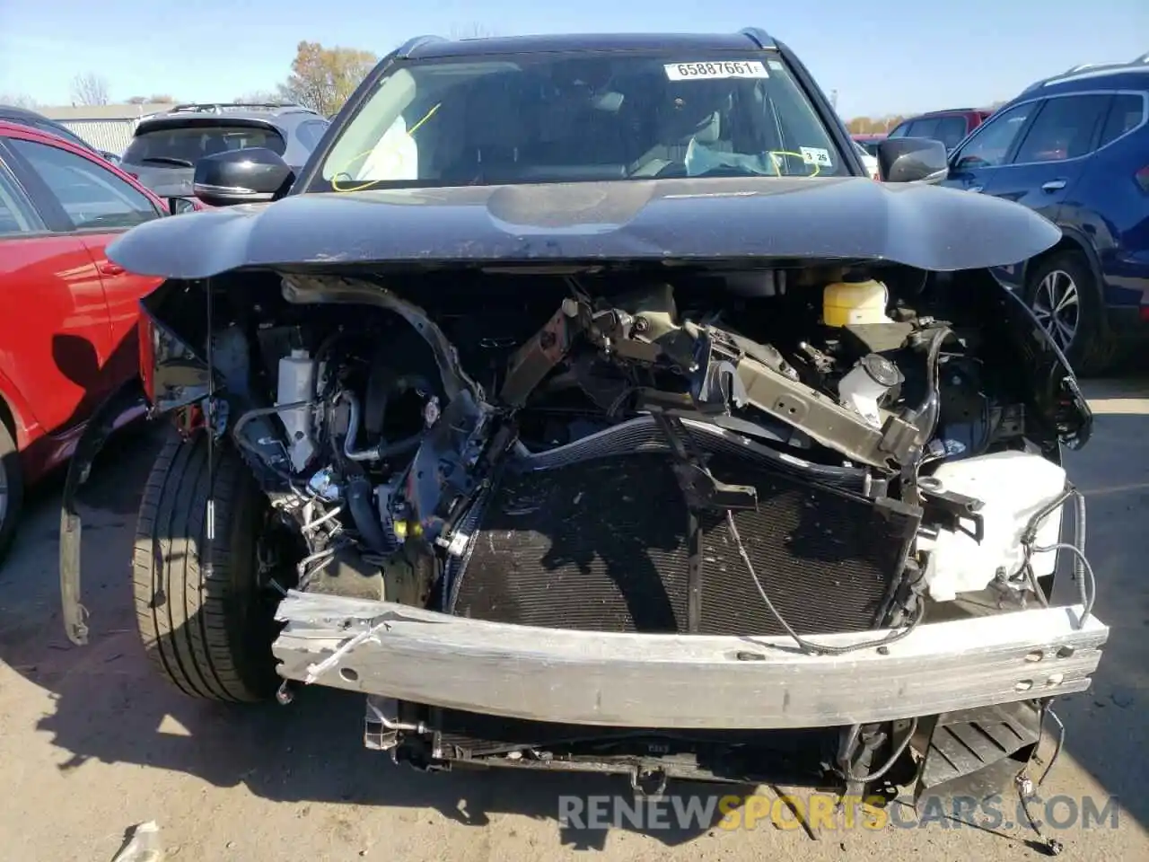 9 Photograph of a damaged car 5TDGZRBH7MS531324 TOYOTA HIGHLANDER 2021