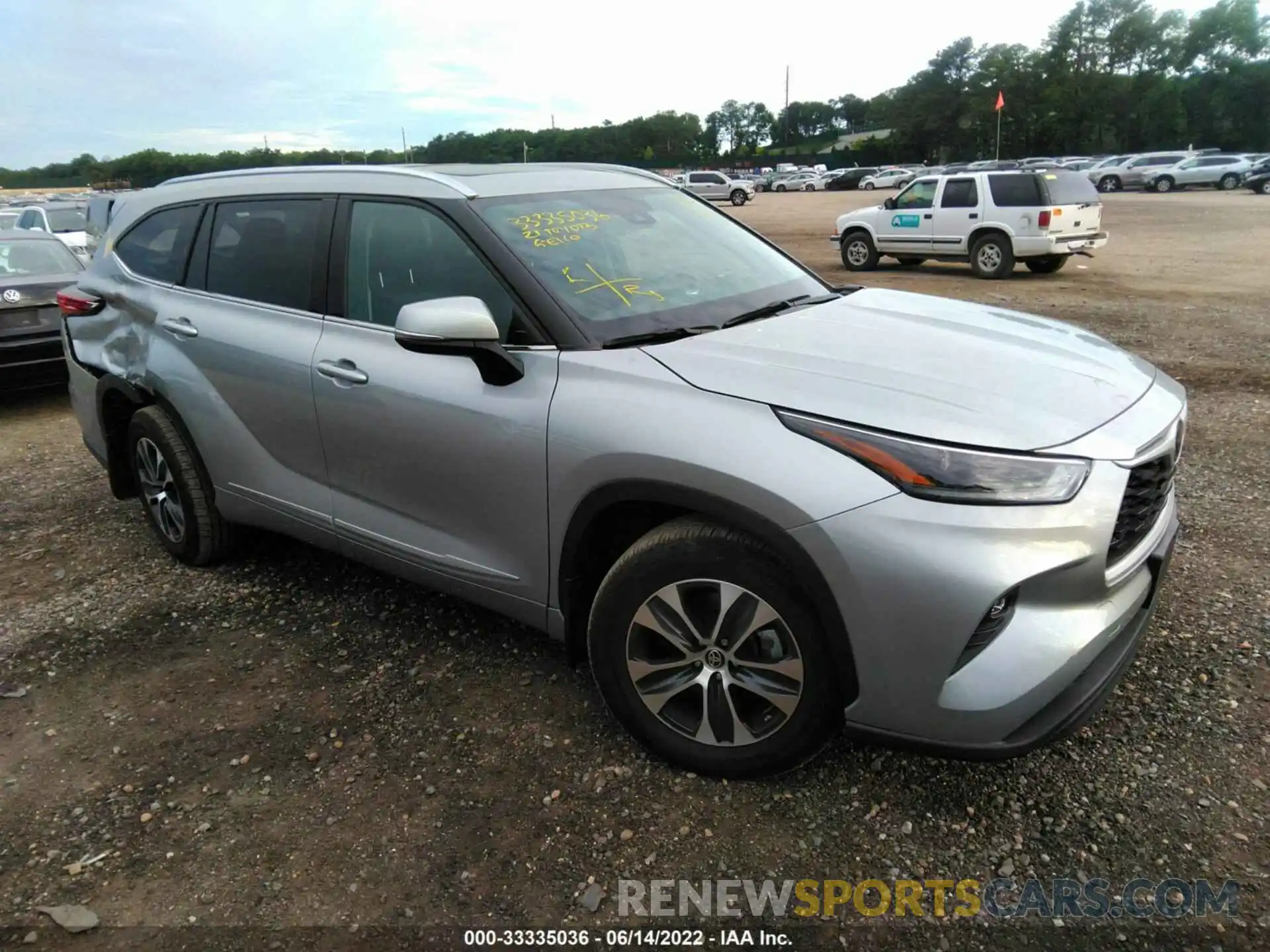 1 Photograph of a damaged car 5TDGZRBH7MS532280 TOYOTA HIGHLANDER 2021