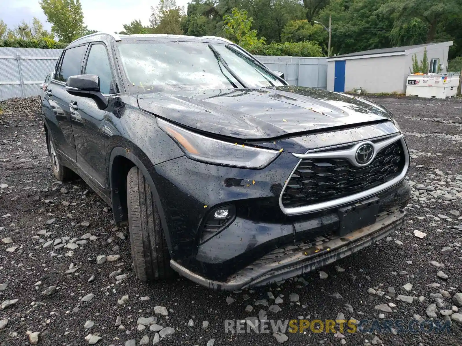 1 Photograph of a damaged car 5TDGZRBH7MS542372 TOYOTA HIGHLANDER 2021