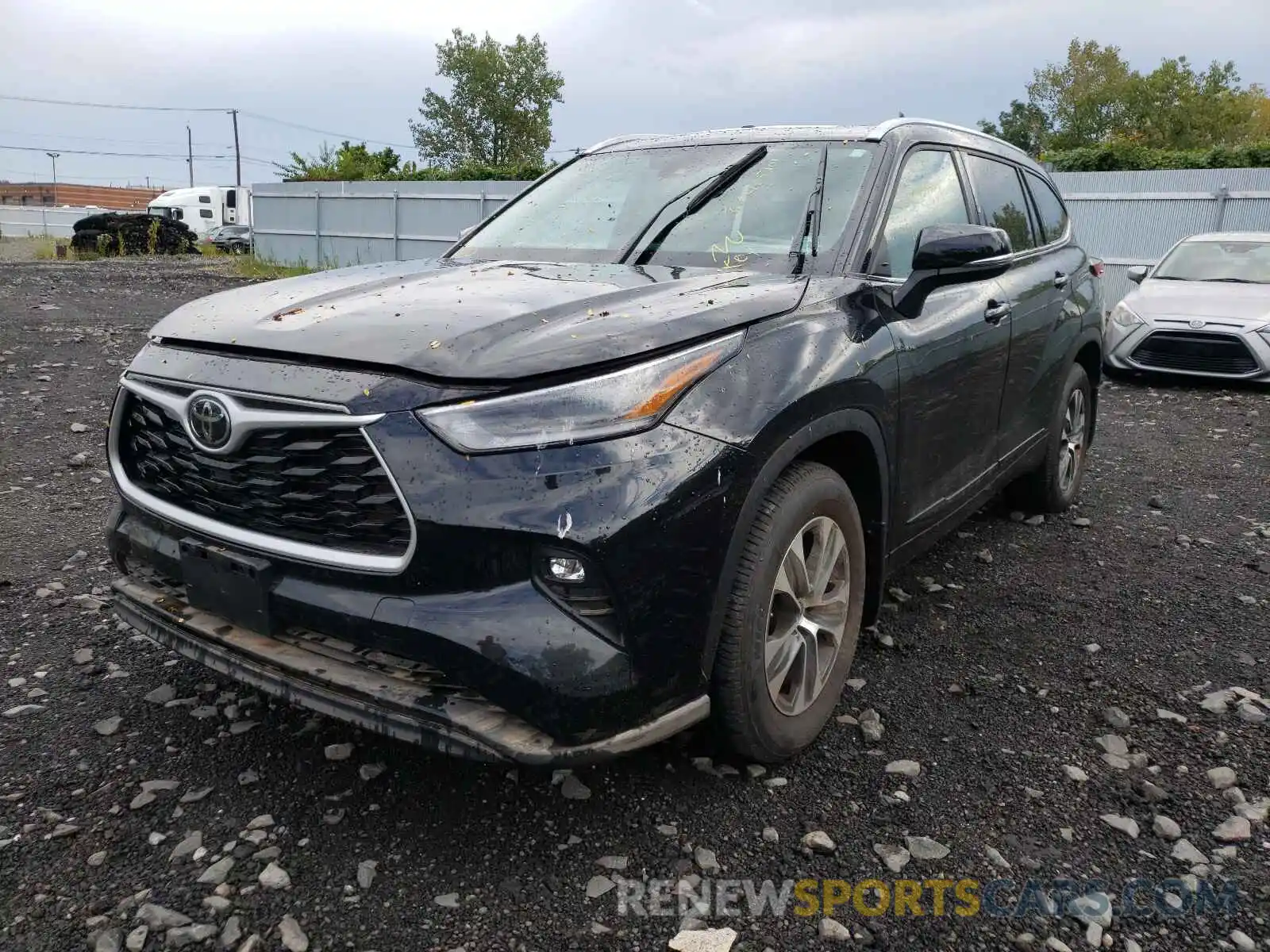 2 Photograph of a damaged car 5TDGZRBH7MS542372 TOYOTA HIGHLANDER 2021