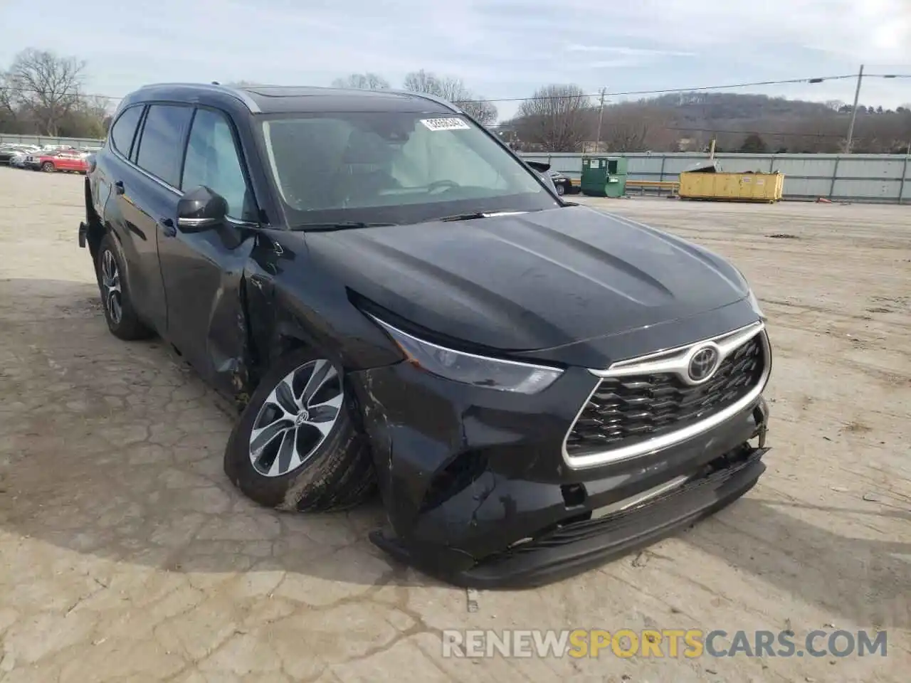 1 Photograph of a damaged car 5TDGZRBH7MS559396 TOYOTA HIGHLANDER 2021