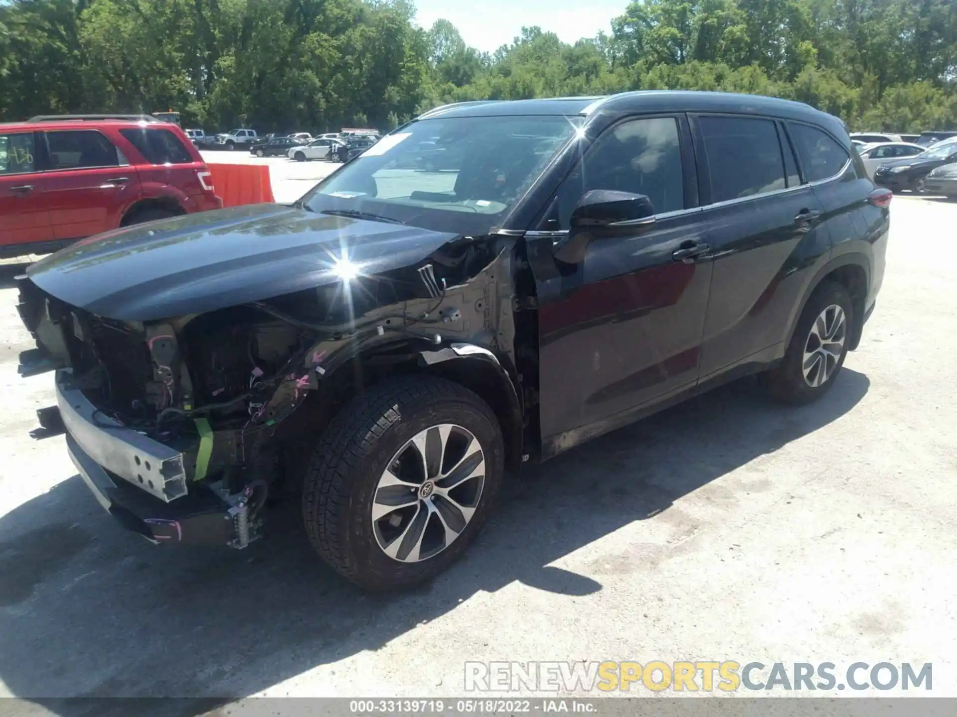 2 Photograph of a damaged car 5TDGZRBH8MS059117 TOYOTA HIGHLANDER 2021