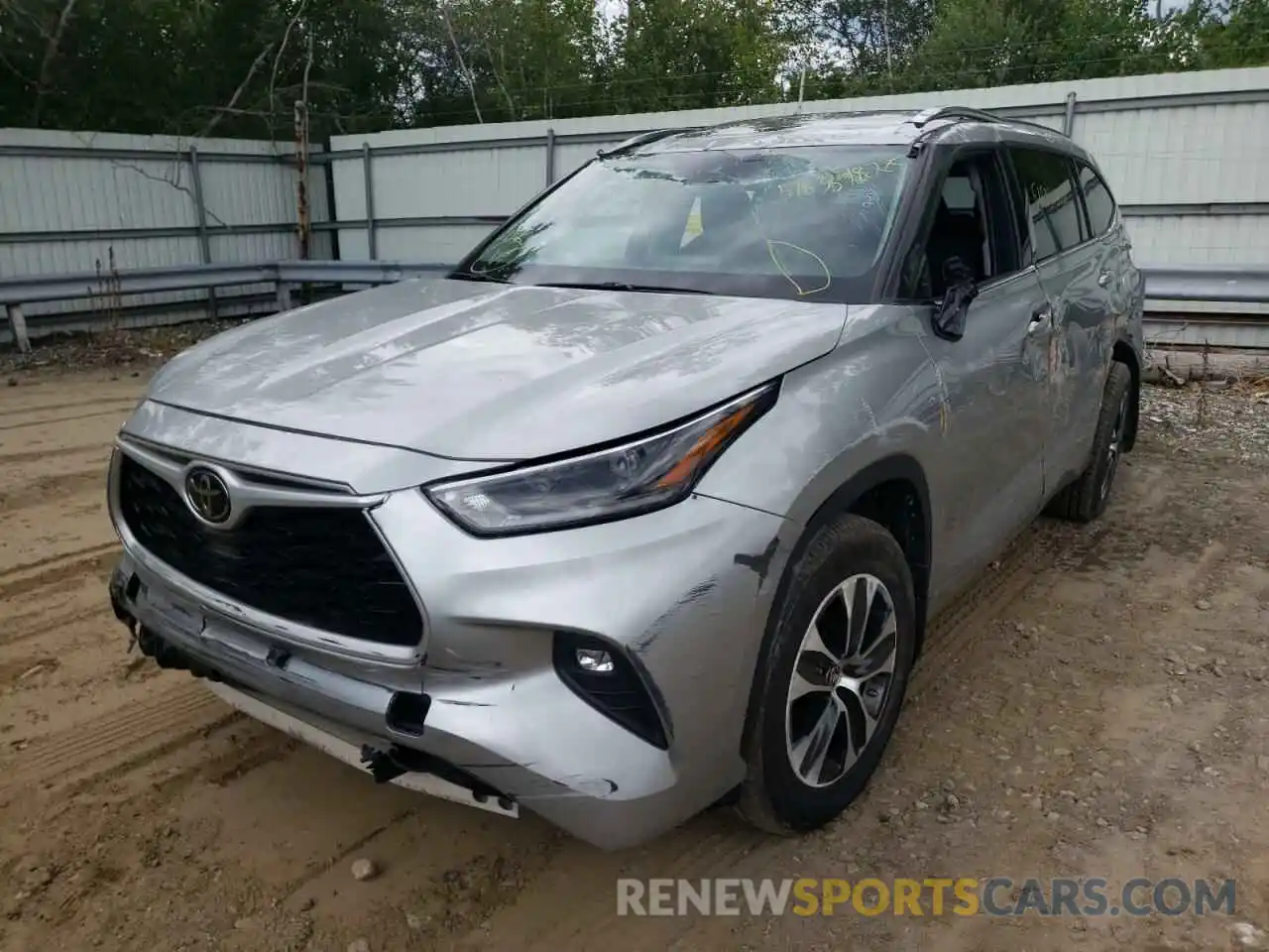 2 Photograph of a damaged car 5TDGZRBH8MS071266 TOYOTA HIGHLANDER 2021