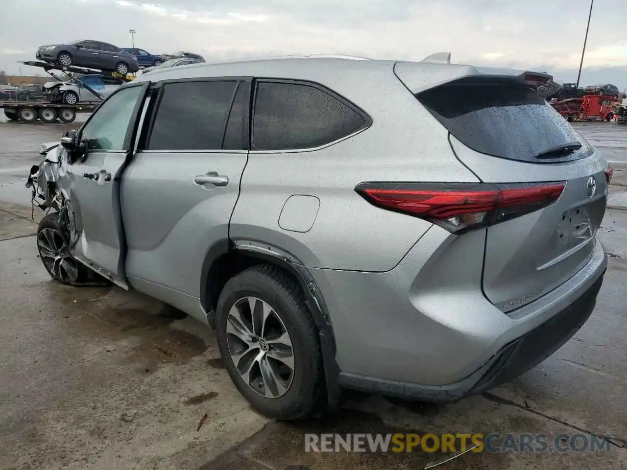 2 Photograph of a damaged car 5TDGZRBH8MS071736 TOYOTA HIGHLANDER 2021