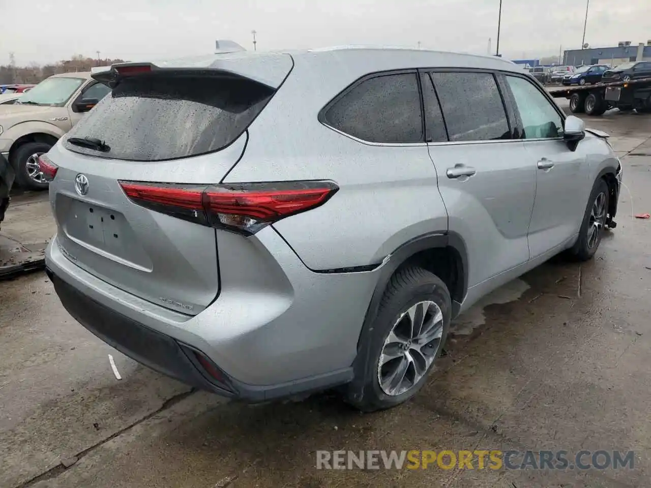 3 Photograph of a damaged car 5TDGZRBH8MS071736 TOYOTA HIGHLANDER 2021