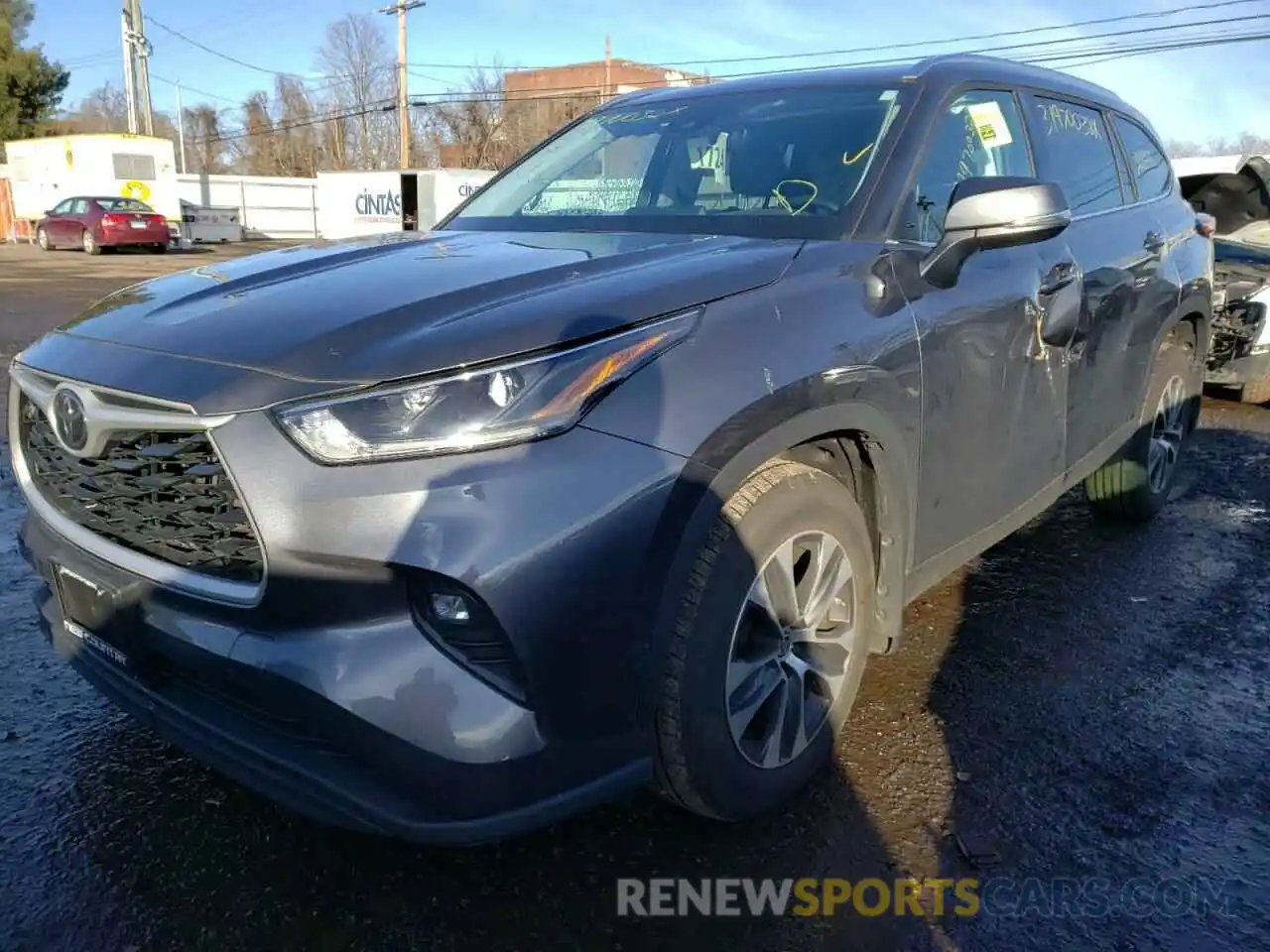 2 Photograph of a damaged car 5TDGZRBH8MS074474 TOYOTA HIGHLANDER 2021