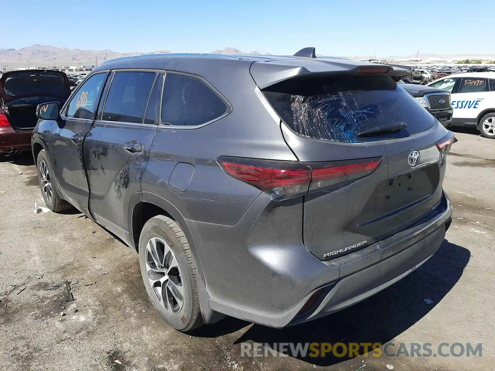 3 Photograph of a damaged car 5TDGZRBH8MS085376 TOYOTA HIGHLANDER 2021