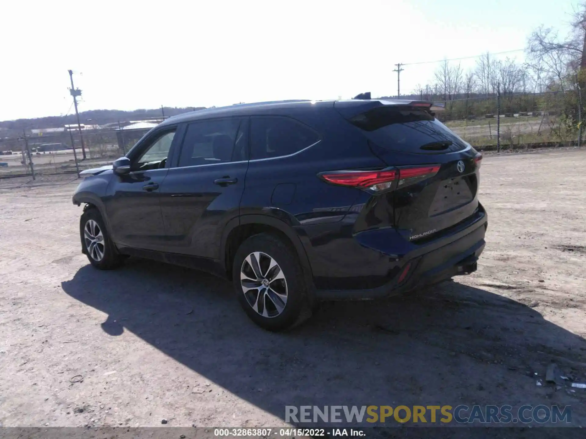 3 Photograph of a damaged car 5TDGZRBH8MS100541 TOYOTA HIGHLANDER 2021