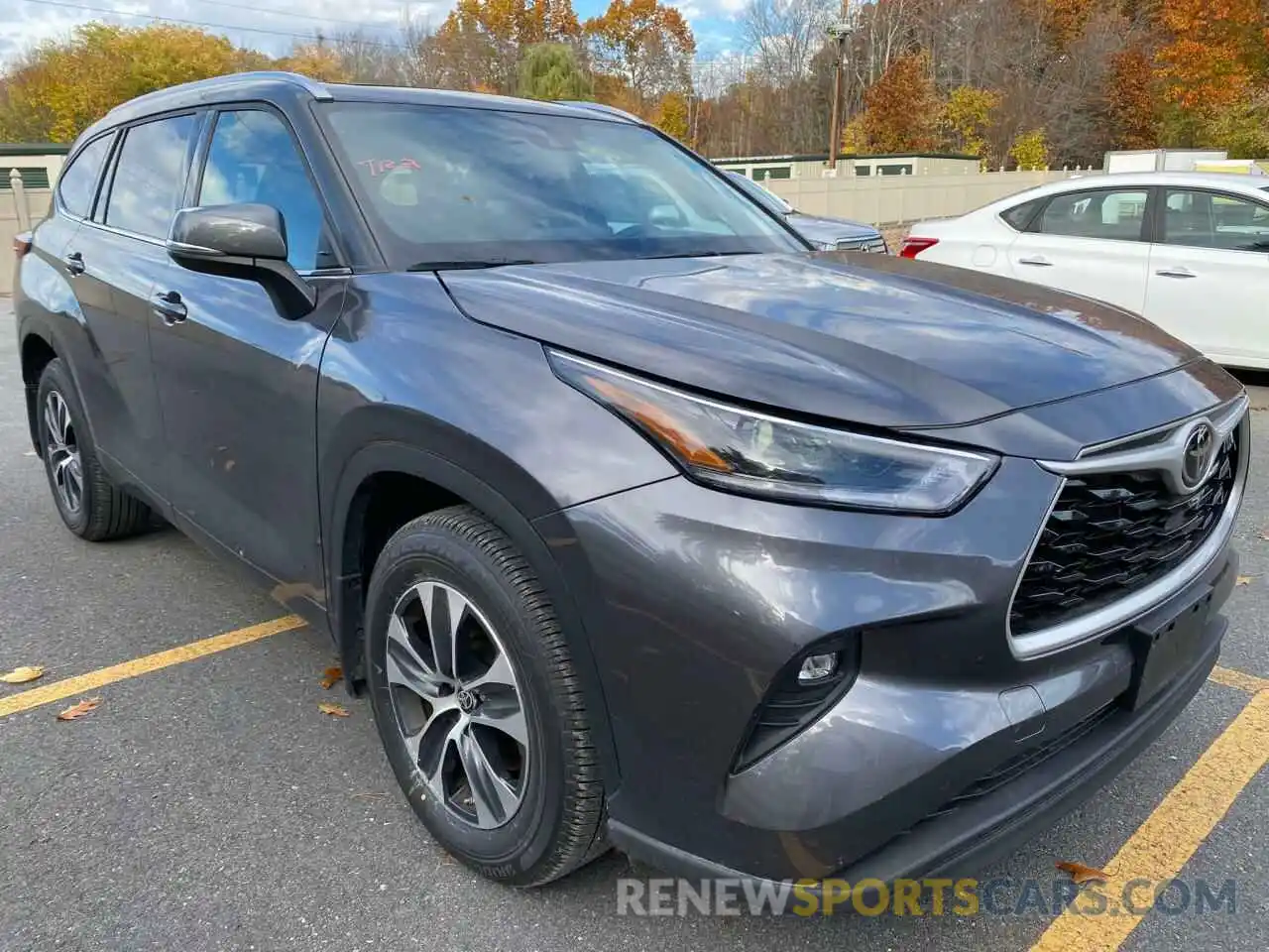 1 Photograph of a damaged car 5TDGZRBH8MS129263 TOYOTA HIGHLANDER 2021