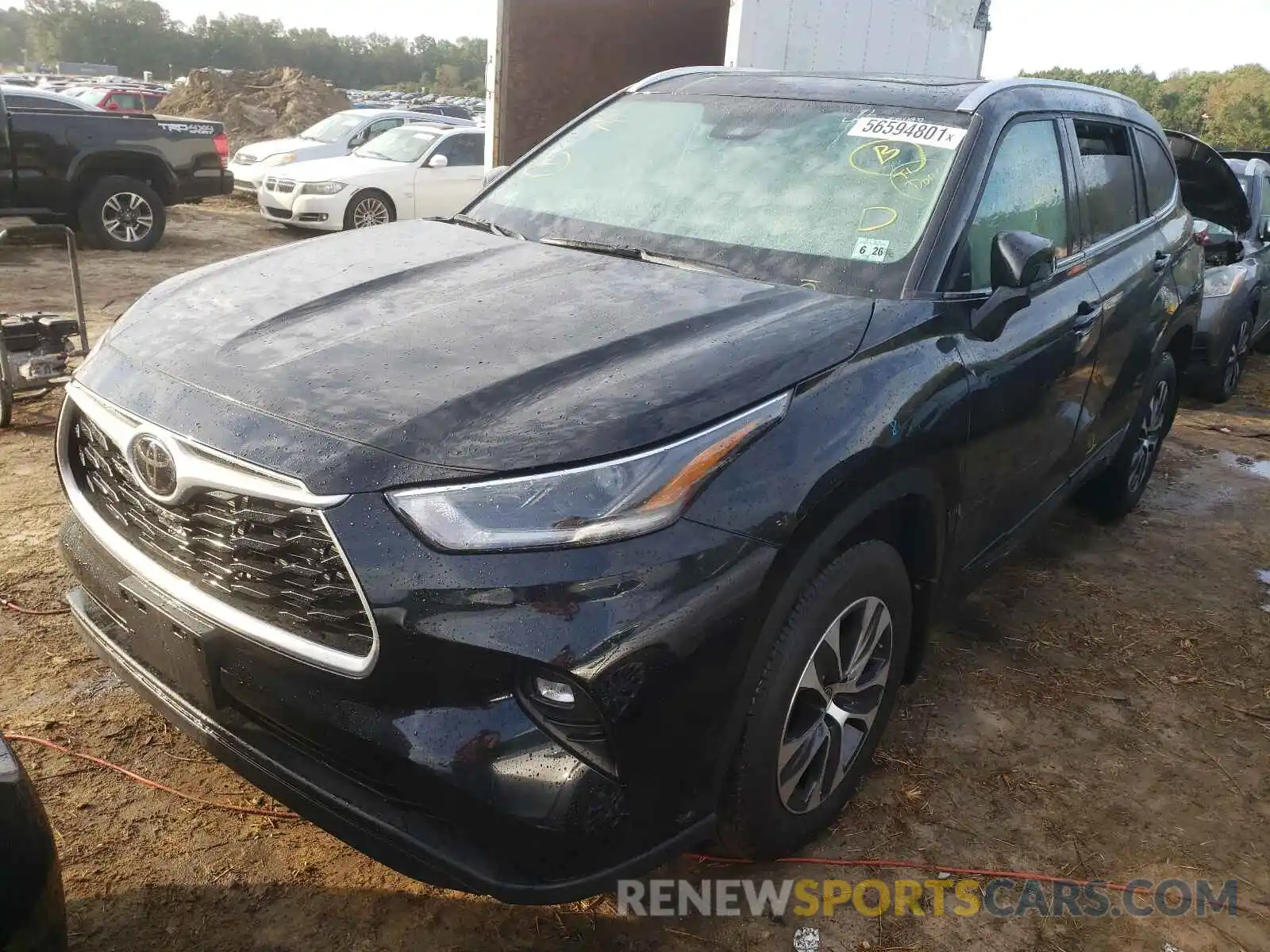 2 Photograph of a damaged car 5TDGZRBH8MS131658 TOYOTA HIGHLANDER 2021