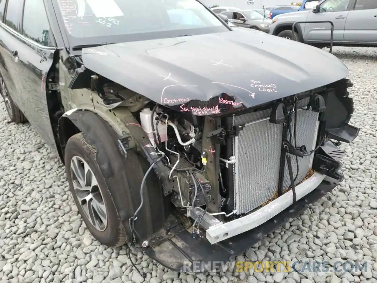 9 Фотография поврежденного автомобиля 5TDGZRBH8MS159119 TOYOTA HIGHLANDER 2021