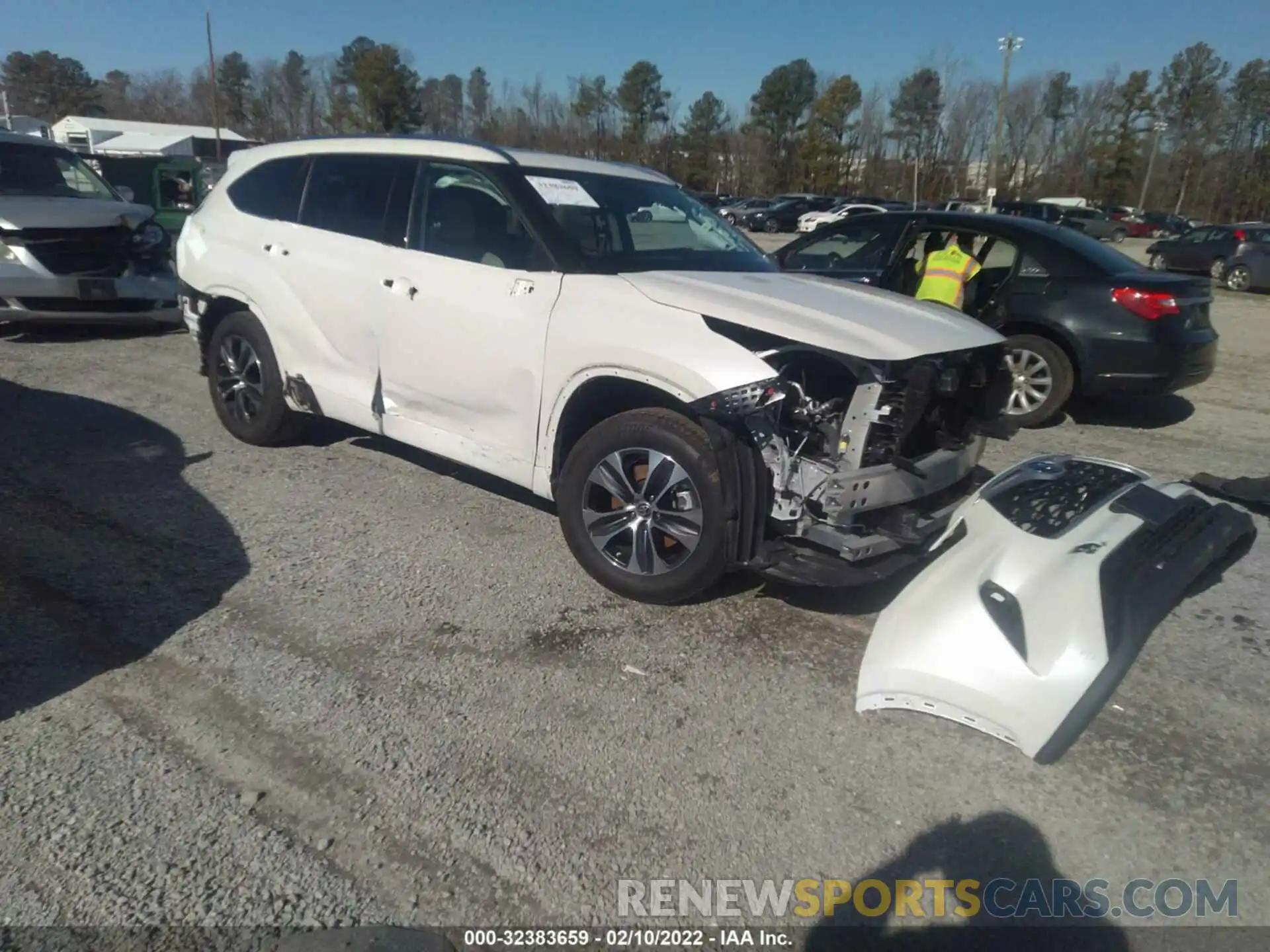 1 Photograph of a damaged car 5TDGZRBH8MS534376 TOYOTA HIGHLANDER 2021