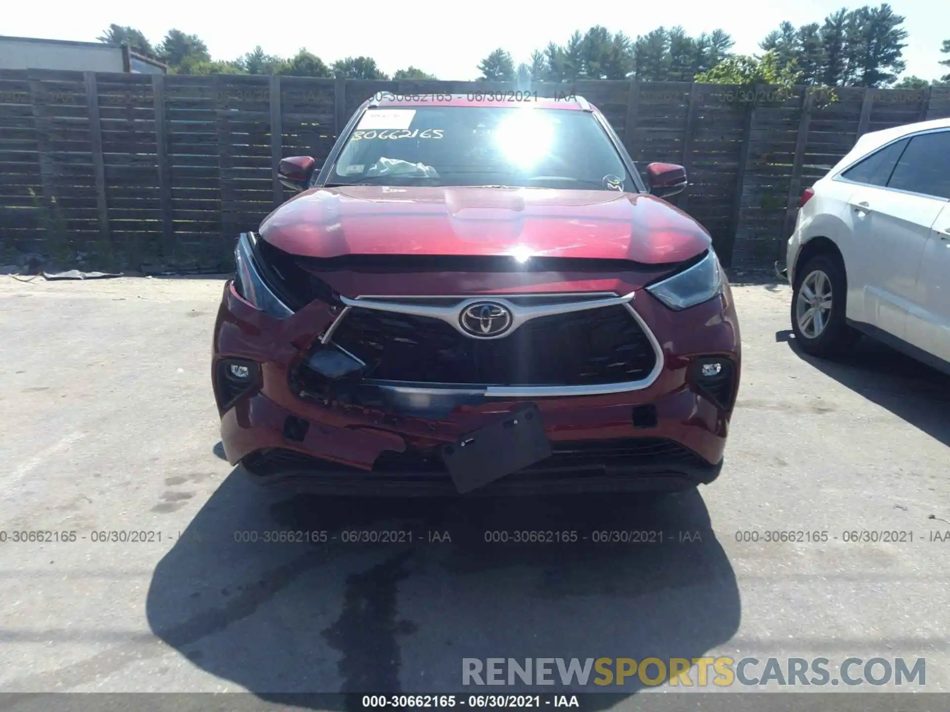 6 Photograph of a damaged car 5TDGZRBH8MS535835 TOYOTA HIGHLANDER 2021