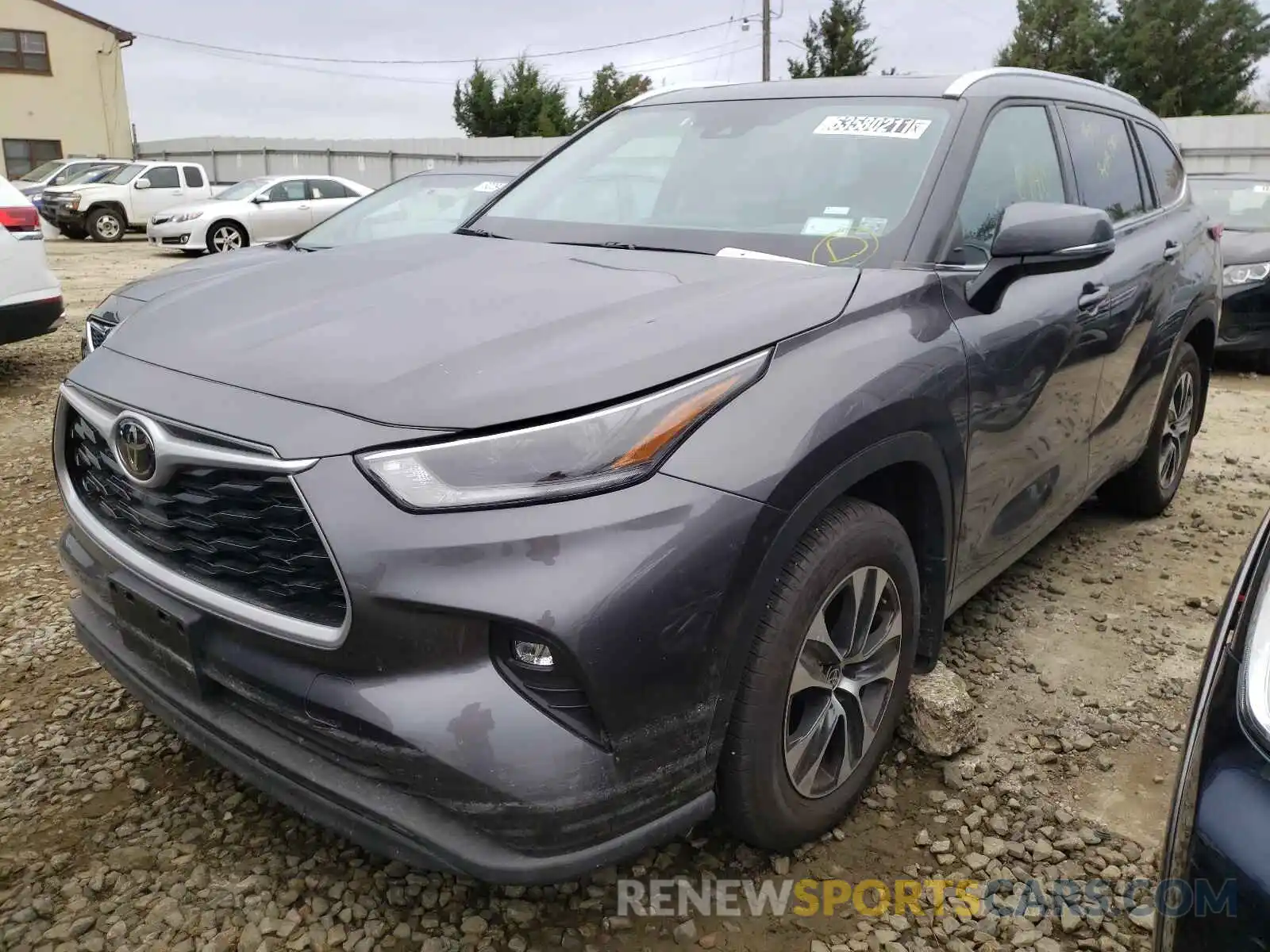 2 Photograph of a damaged car 5TDGZRBH8MS539562 TOYOTA HIGHLANDER 2021