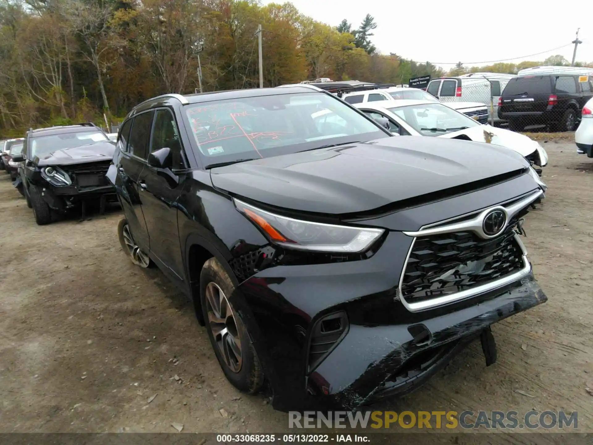 1 Photograph of a damaged car 5TDGZRBH8MS545541 TOYOTA HIGHLANDER 2021