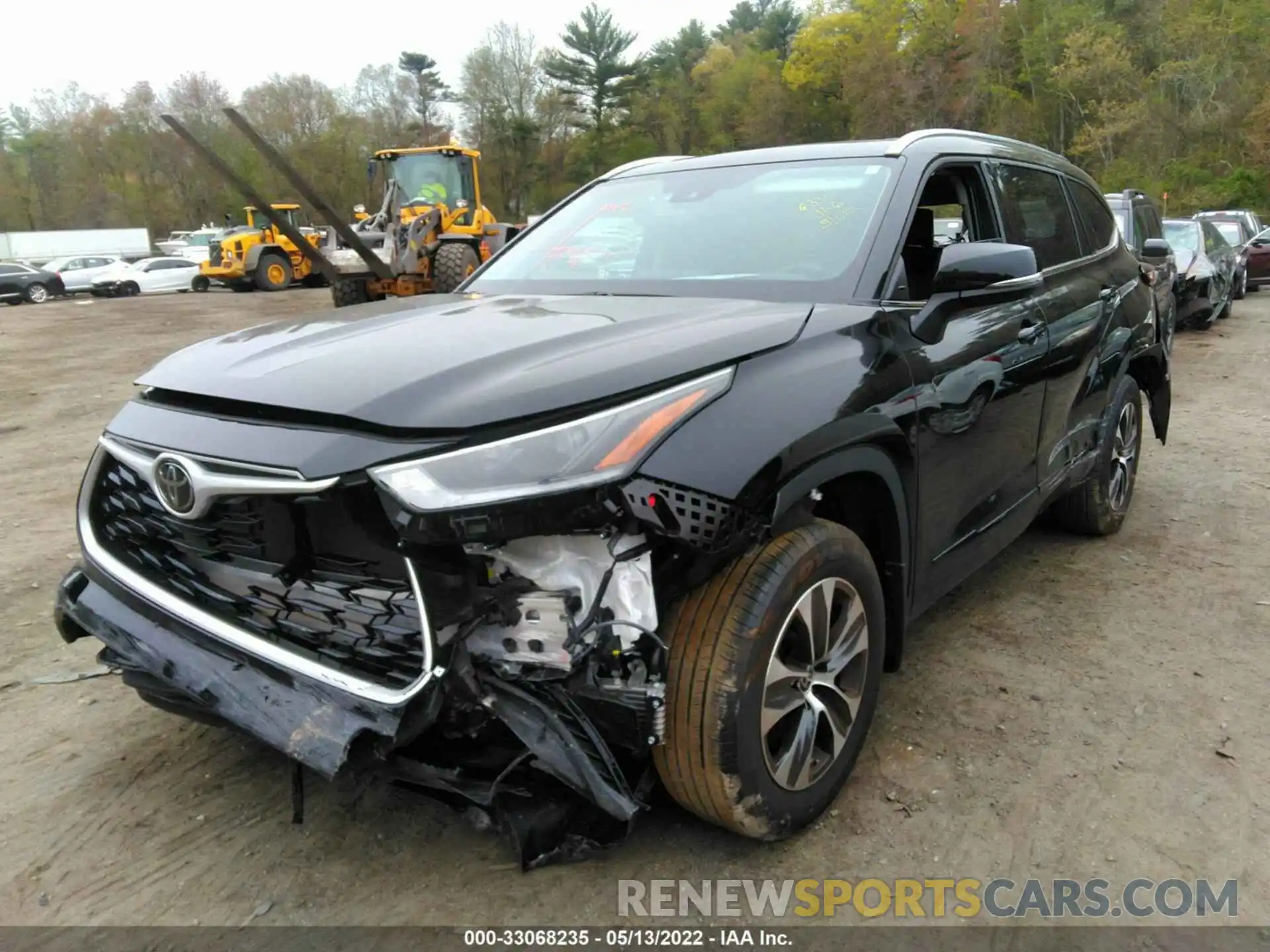 2 Photograph of a damaged car 5TDGZRBH8MS545541 TOYOTA HIGHLANDER 2021