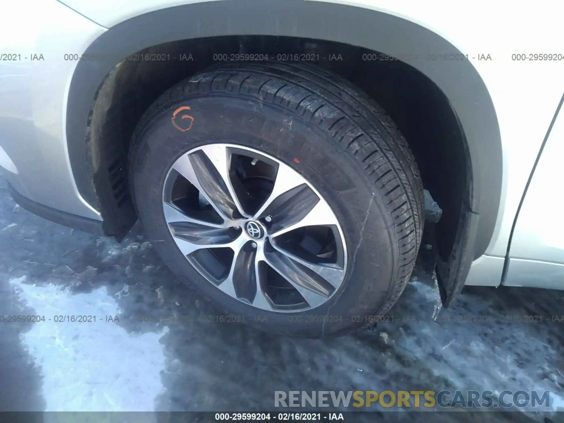 12 Фотография поврежденного автомобиля 5TDGZRBH9MS073107 TOYOTA HIGHLANDER 2021