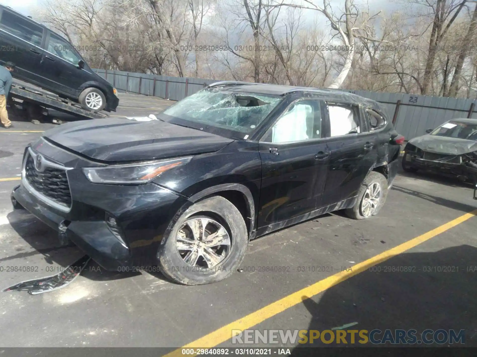 2 Photograph of a damaged car 5TDGZRBH9MS076363 TOYOTA HIGHLANDER 2021