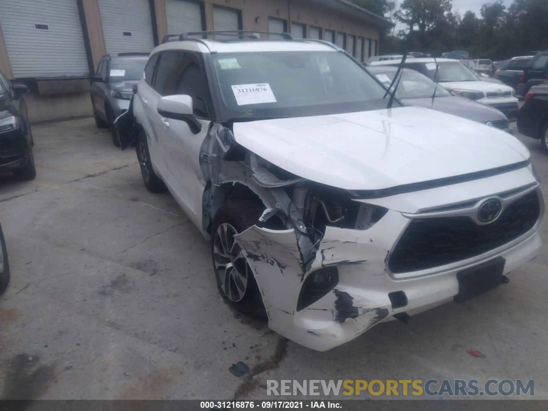 6 Photograph of a damaged car 5TDGZRBH9MS105442 TOYOTA HIGHLANDER 2021