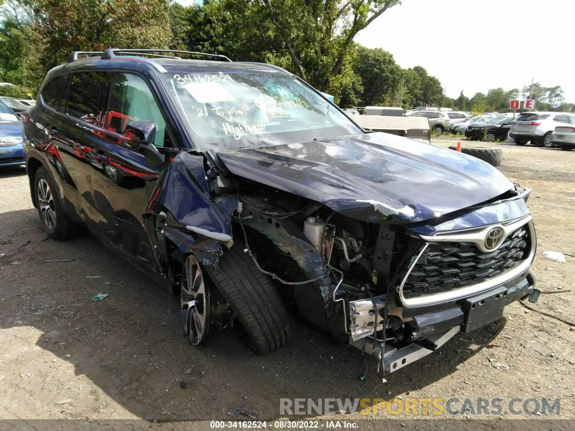 6 Photograph of a damaged car 5TDGZRBH9MS150672 TOYOTA HIGHLANDER 2021