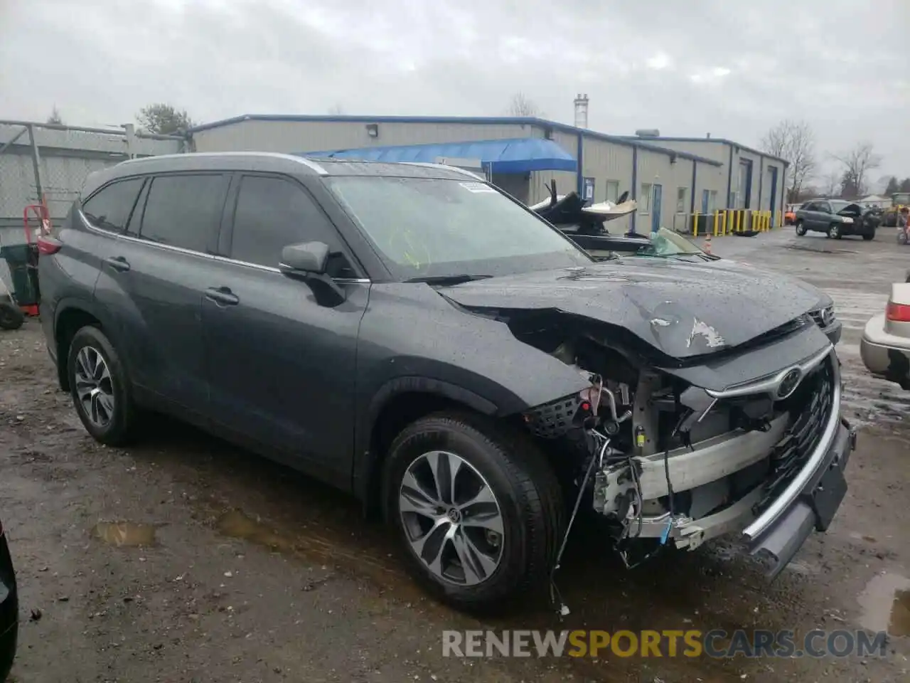 1 Photograph of a damaged car 5TDGZRBH9MS154804 TOYOTA HIGHLANDER 2021