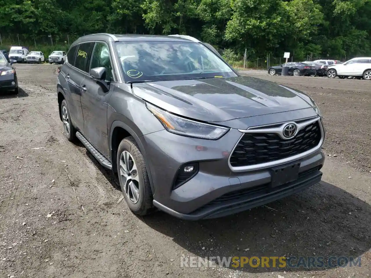 1 Photograph of a damaged car 5TDGZRBH9MS157315 TOYOTA HIGHLANDER 2021