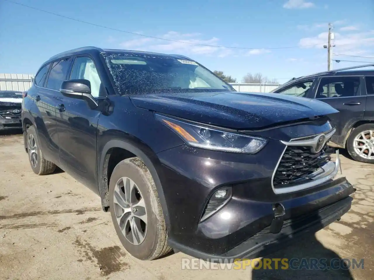 1 Photograph of a damaged car 5TDGZRBH9MS159906 TOYOTA HIGHLANDER 2021