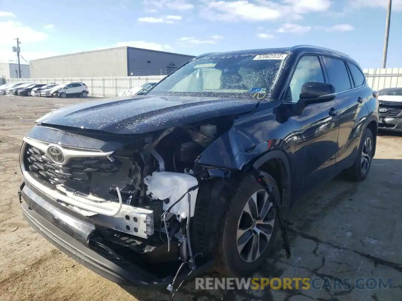 2 Photograph of a damaged car 5TDGZRBH9MS159906 TOYOTA HIGHLANDER 2021