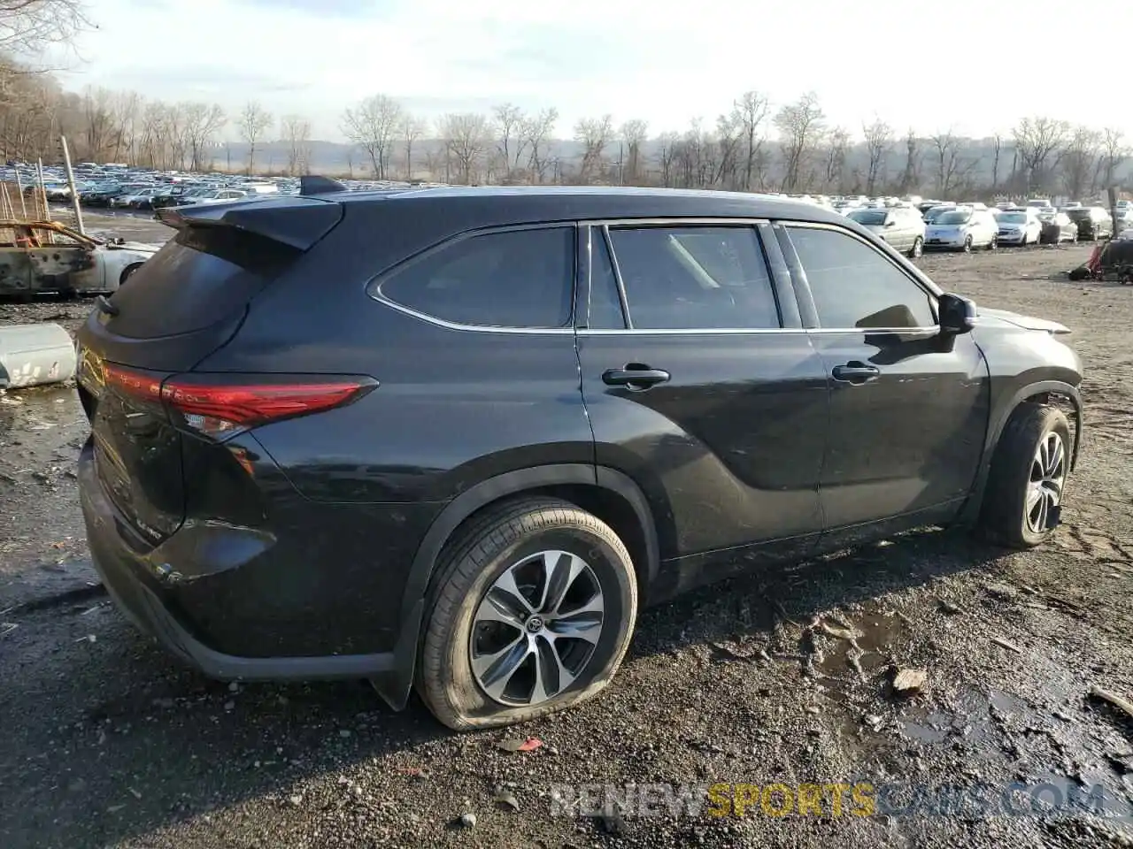 3 Фотография поврежденного автомобиля 5TDGZRBH9MS528862 TOYOTA HIGHLANDER 2021