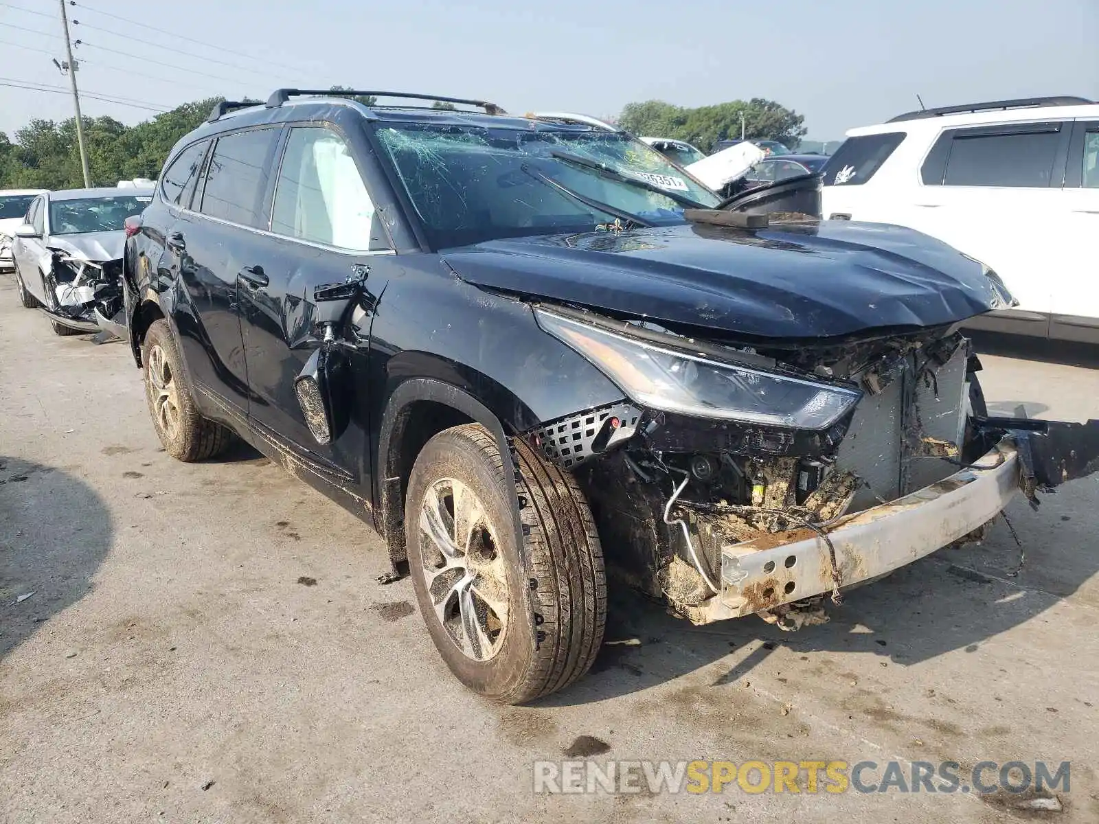 1 Photograph of a damaged car 5TDGZRBH9MS549839 TOYOTA HIGHLANDER 2021