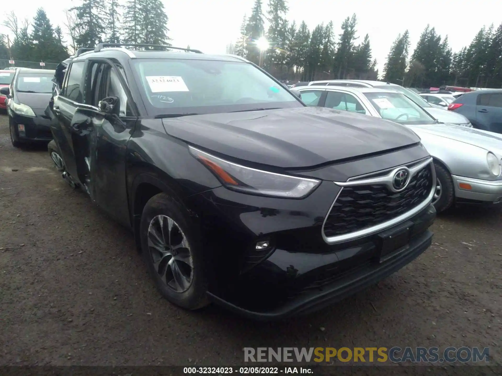 1 Photograph of a damaged car 5TDGZRBH9MS553759 TOYOTA HIGHLANDER 2021