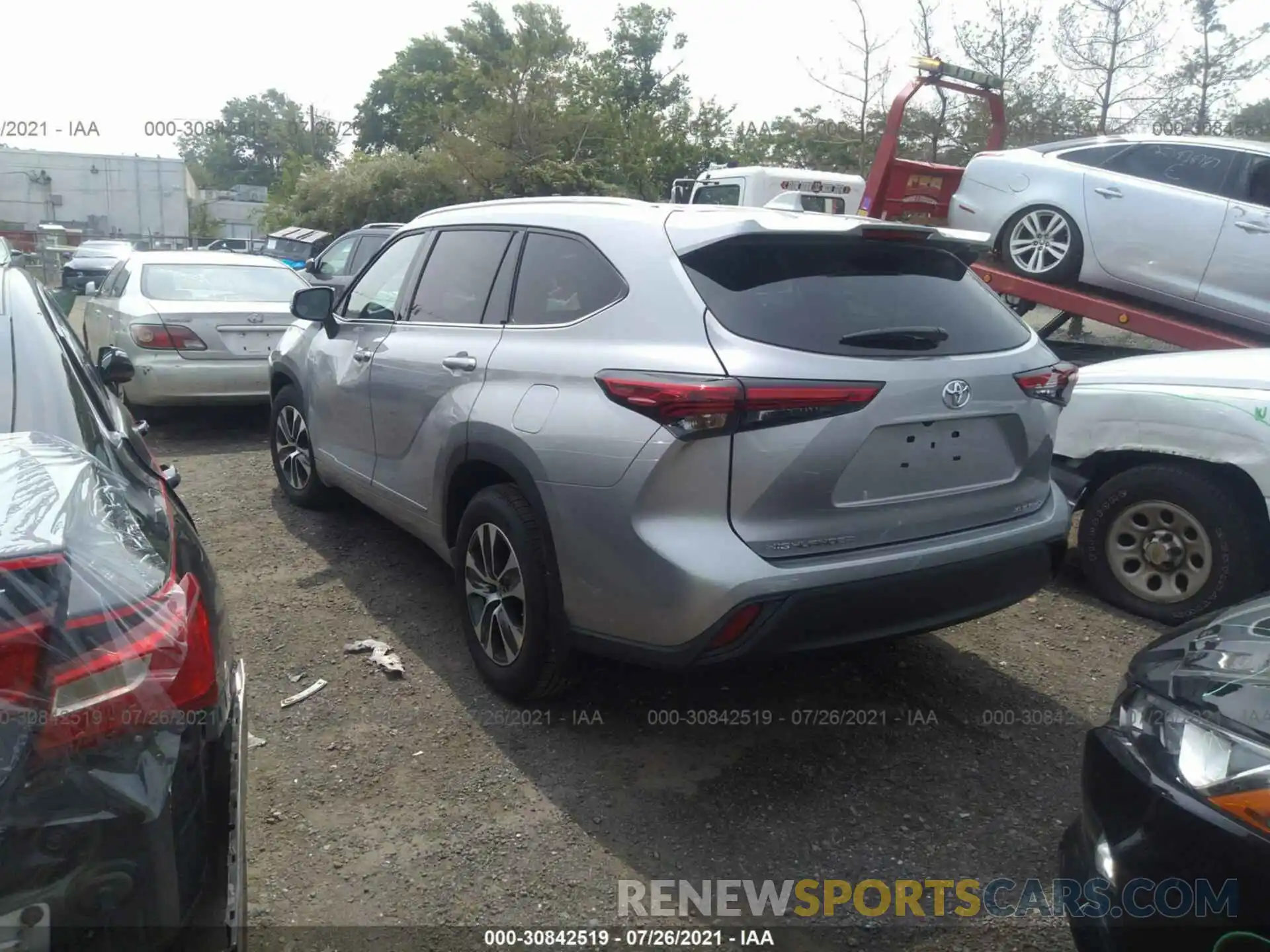 3 Photograph of a damaged car 5TDGZRBHXMS069504 TOYOTA HIGHLANDER 2021